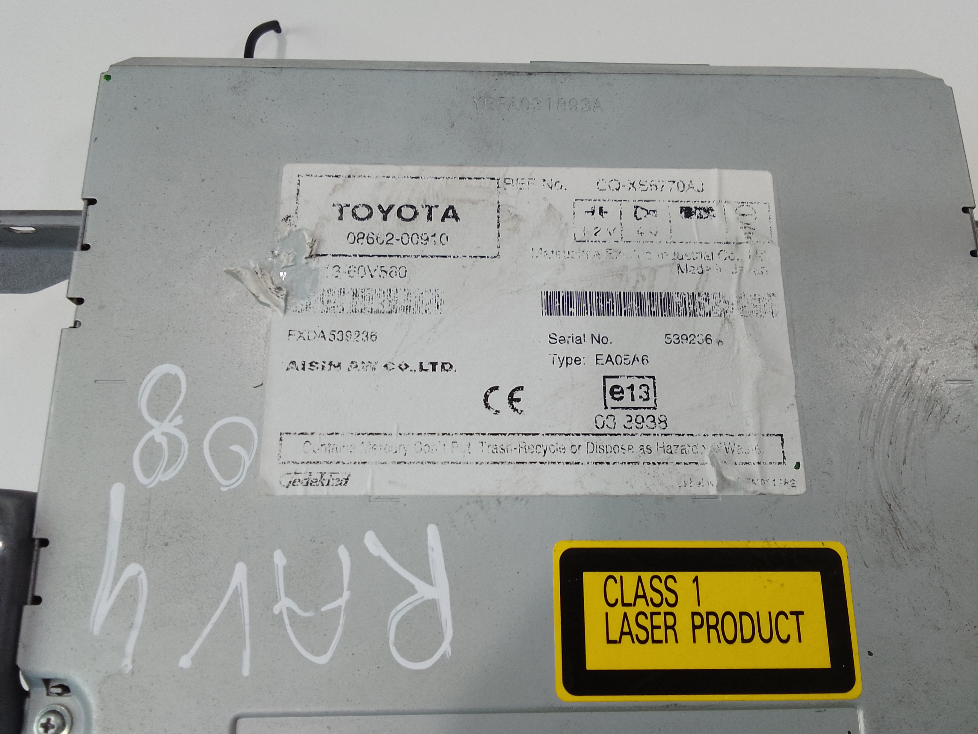 Navigatore per Toyota Rav4 4 Serie (2005 - 2009)