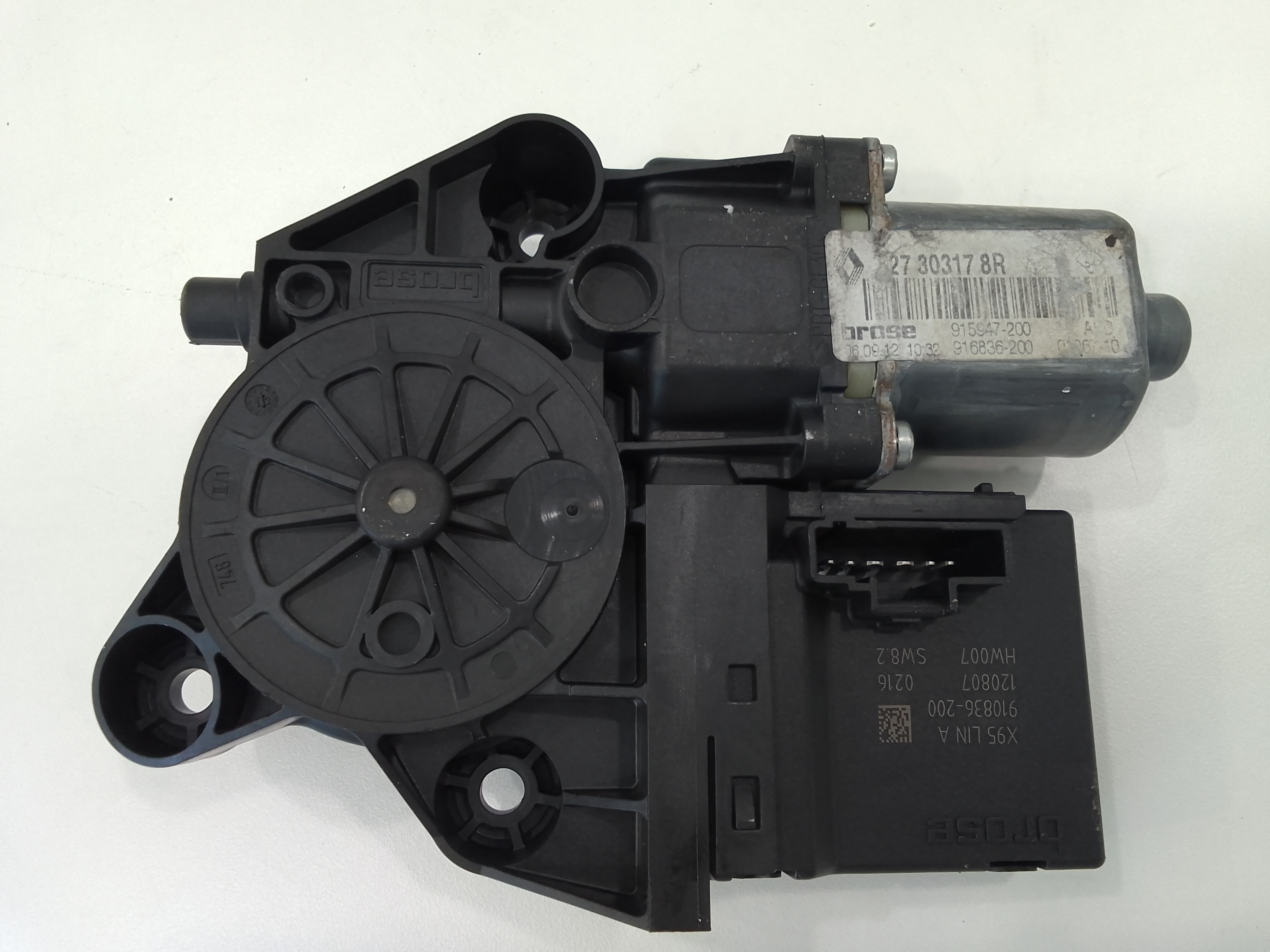 Motorino Alzavetro posteriore destra per Renault Scenic Serie (09>16) (2009 - 2016)