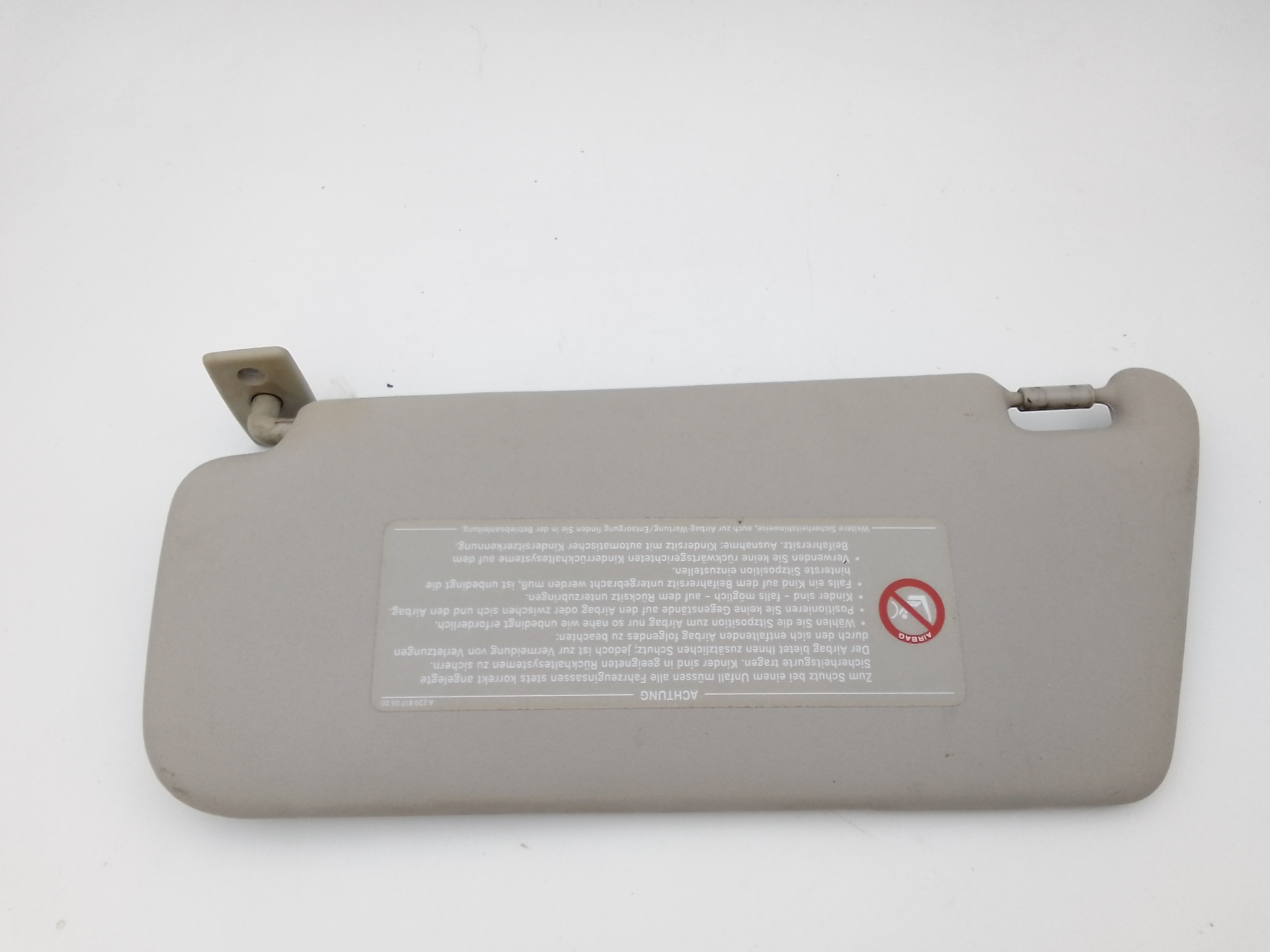 Parasole aletta Lato Passeggero per Mercedes Classe A W168 2 Serie (2001 - 2004)