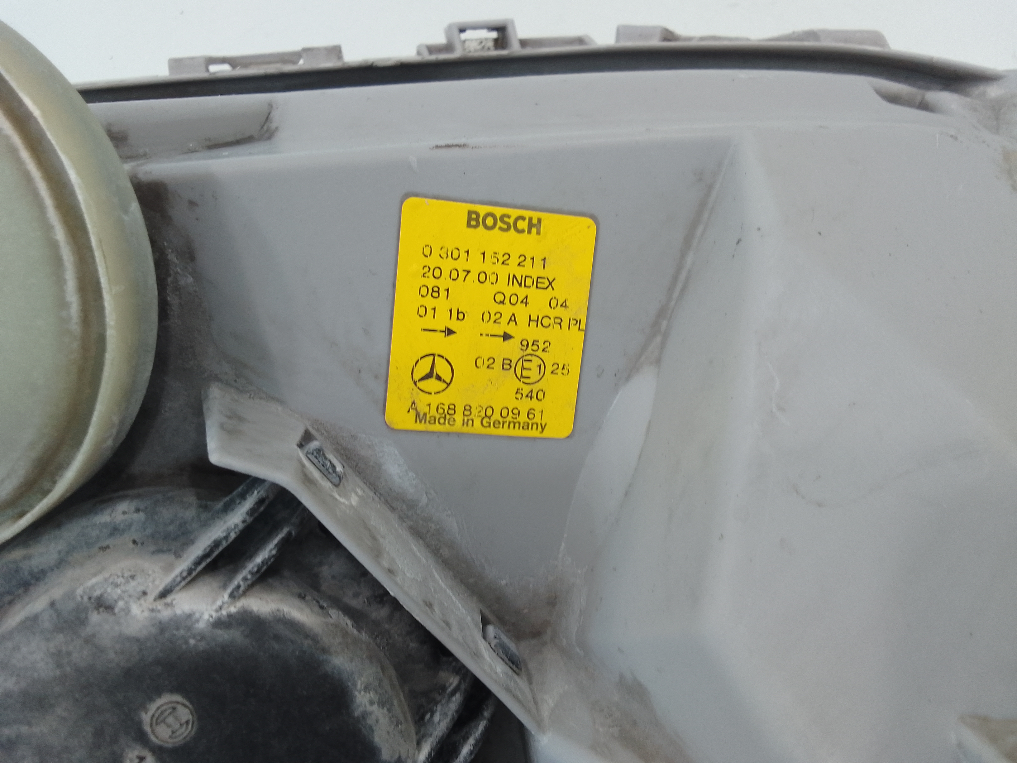 Faro anteriore Sinistro Guida per Mercedes Classe A W168 1 Serie (1997 - 2001)