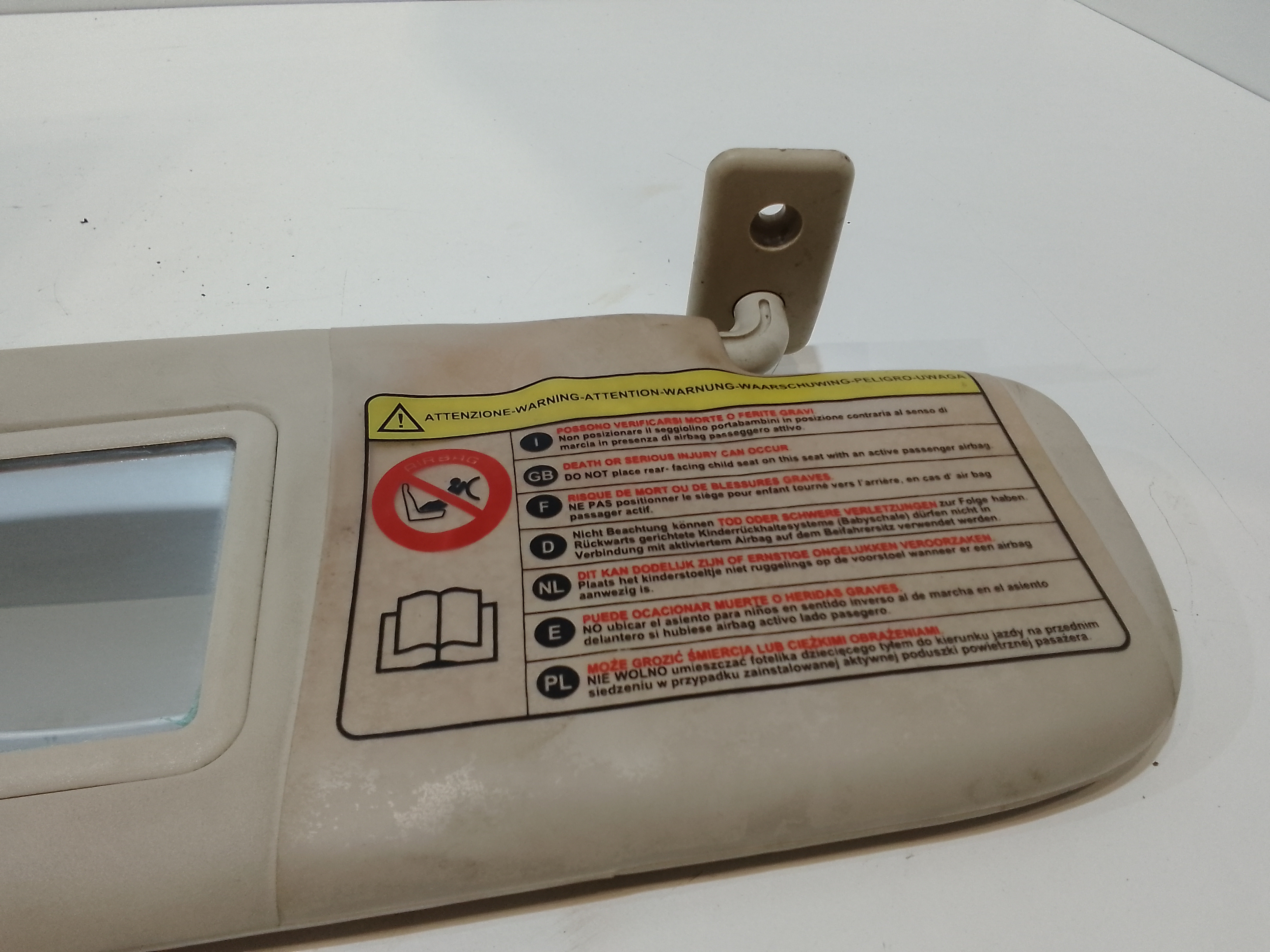 Parasole aletta Lato Passeggero per Fiat 500 Serie (07>14) (2007 - 2014)