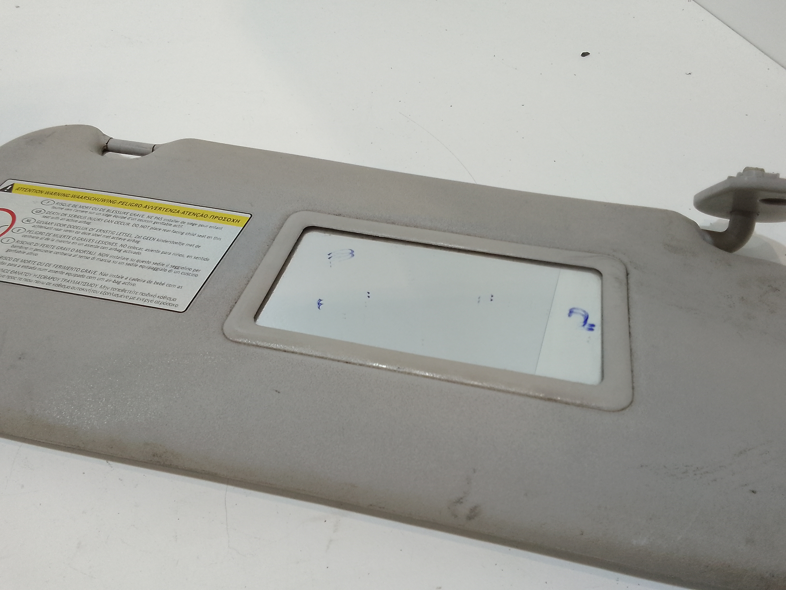 Parasole aletta Lato Passeggero per Peugeot 207 1 Serie (2006 - 2009)