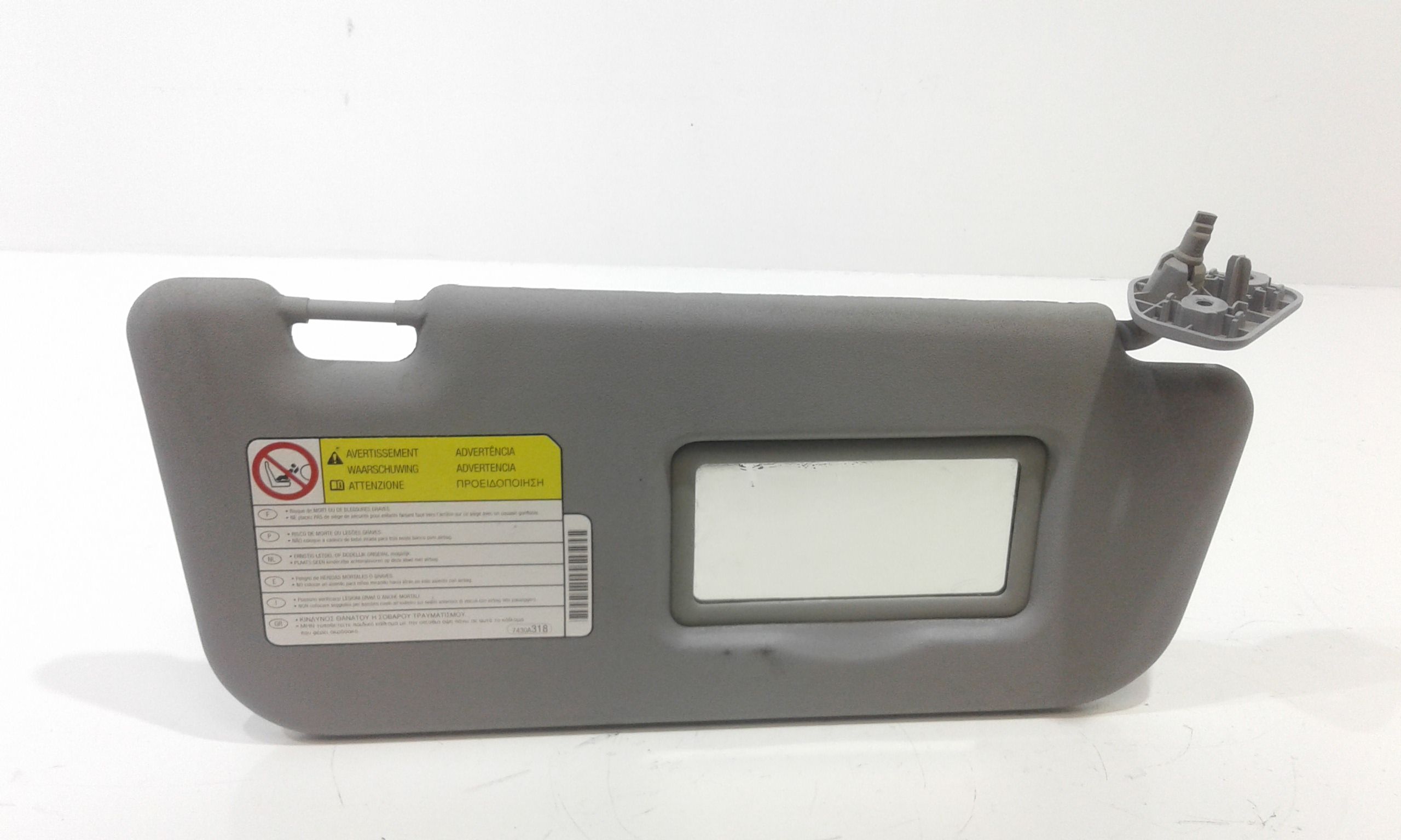 Parasole aletta Lato Passeggero OPEL Agila 1 Serie