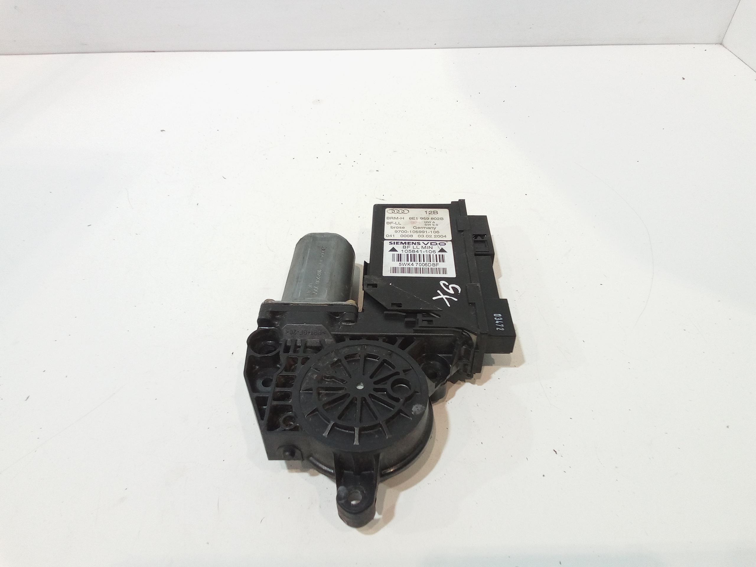 Motorino Alzavetro anteriore Sinistro per Audi A4 Avant (8ed) (04>08) (2004 - 2008)