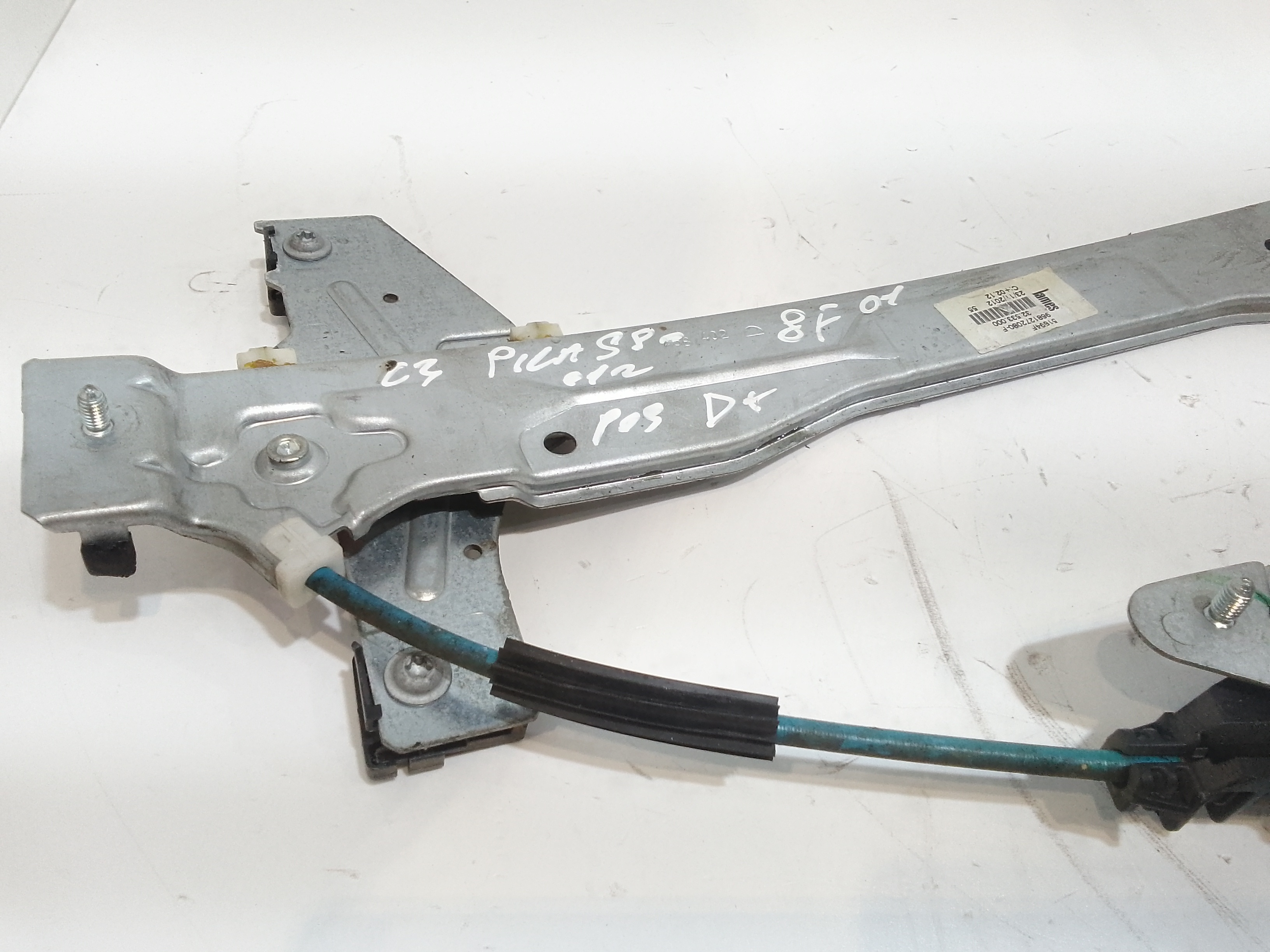 Cremagliera posteriore destra passeggero per Citroen C3 Picasso (08>) (2008 - In produzione)