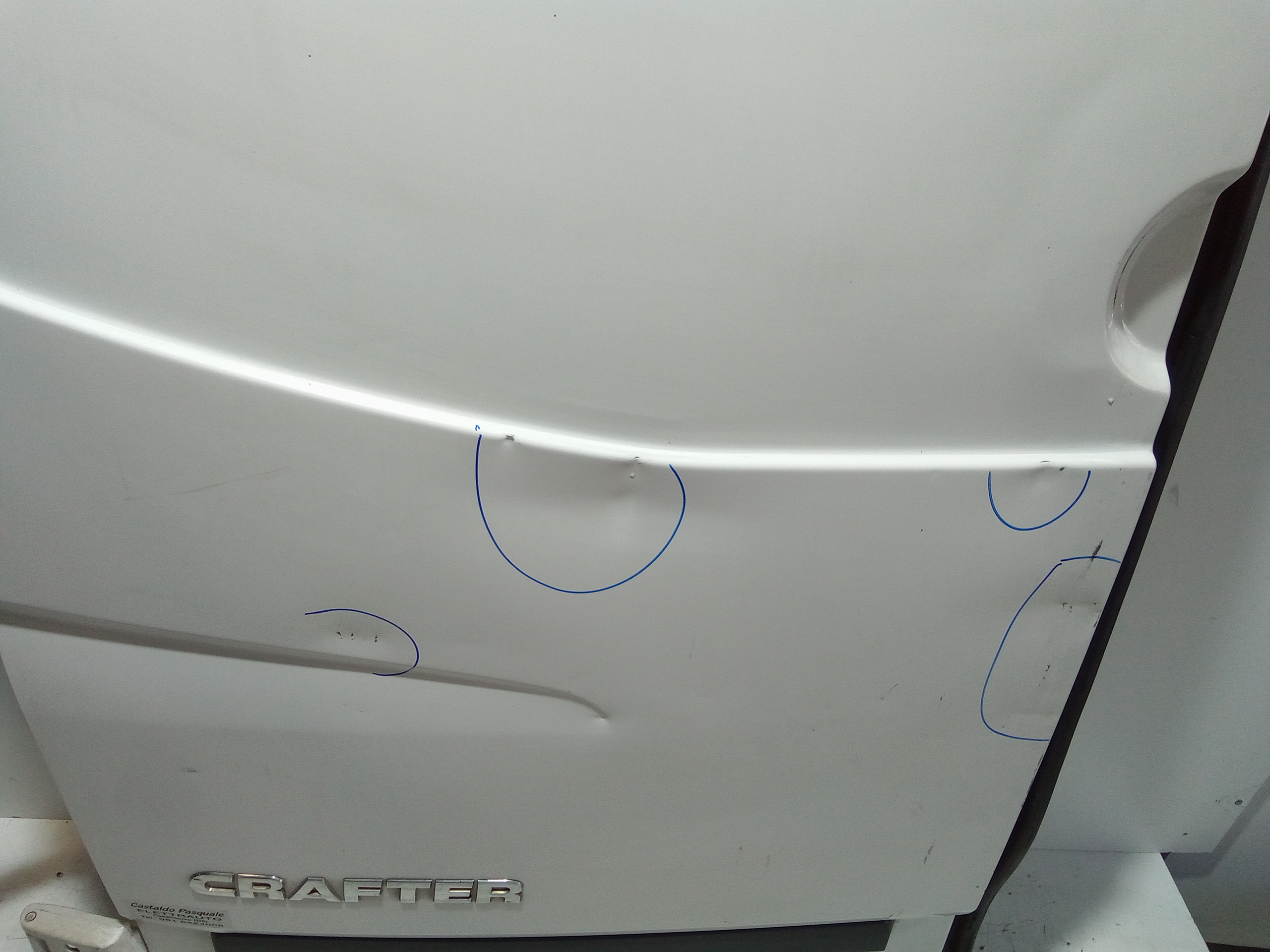 Porta carico posteriore a battente SX lato guida Non vetrata per Volkswagen Crafter Combi (2e) (06>) (2006 - In produzione)