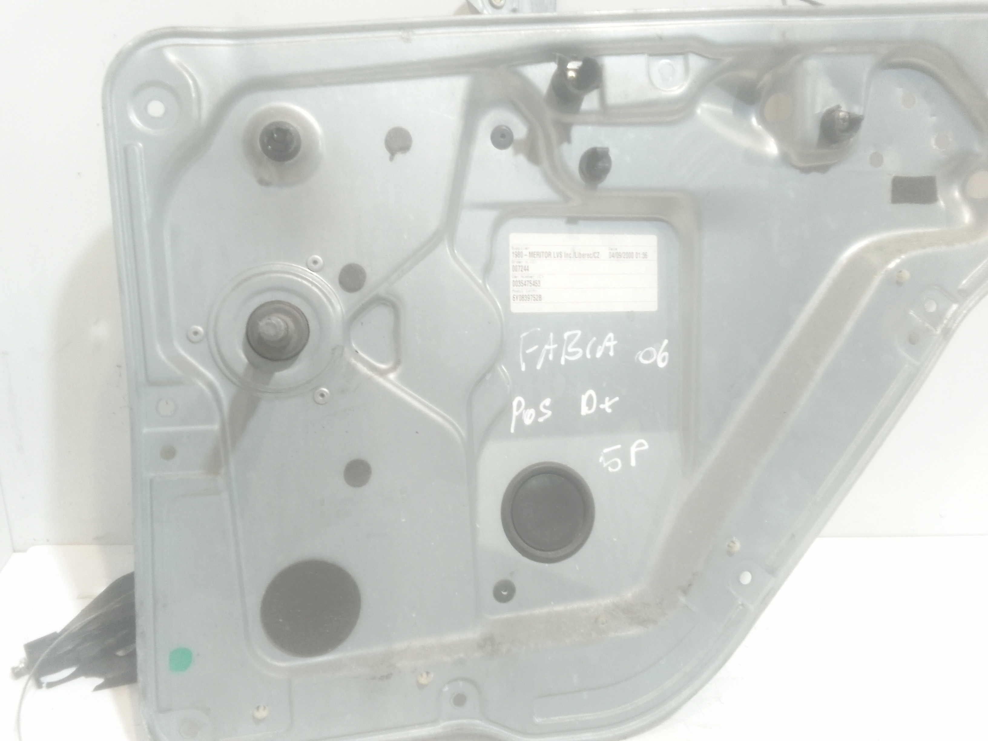 Cremagliera posteriore destra passeggero per Skoda Fabia Berlina 1 Serie (1999 - 2007)