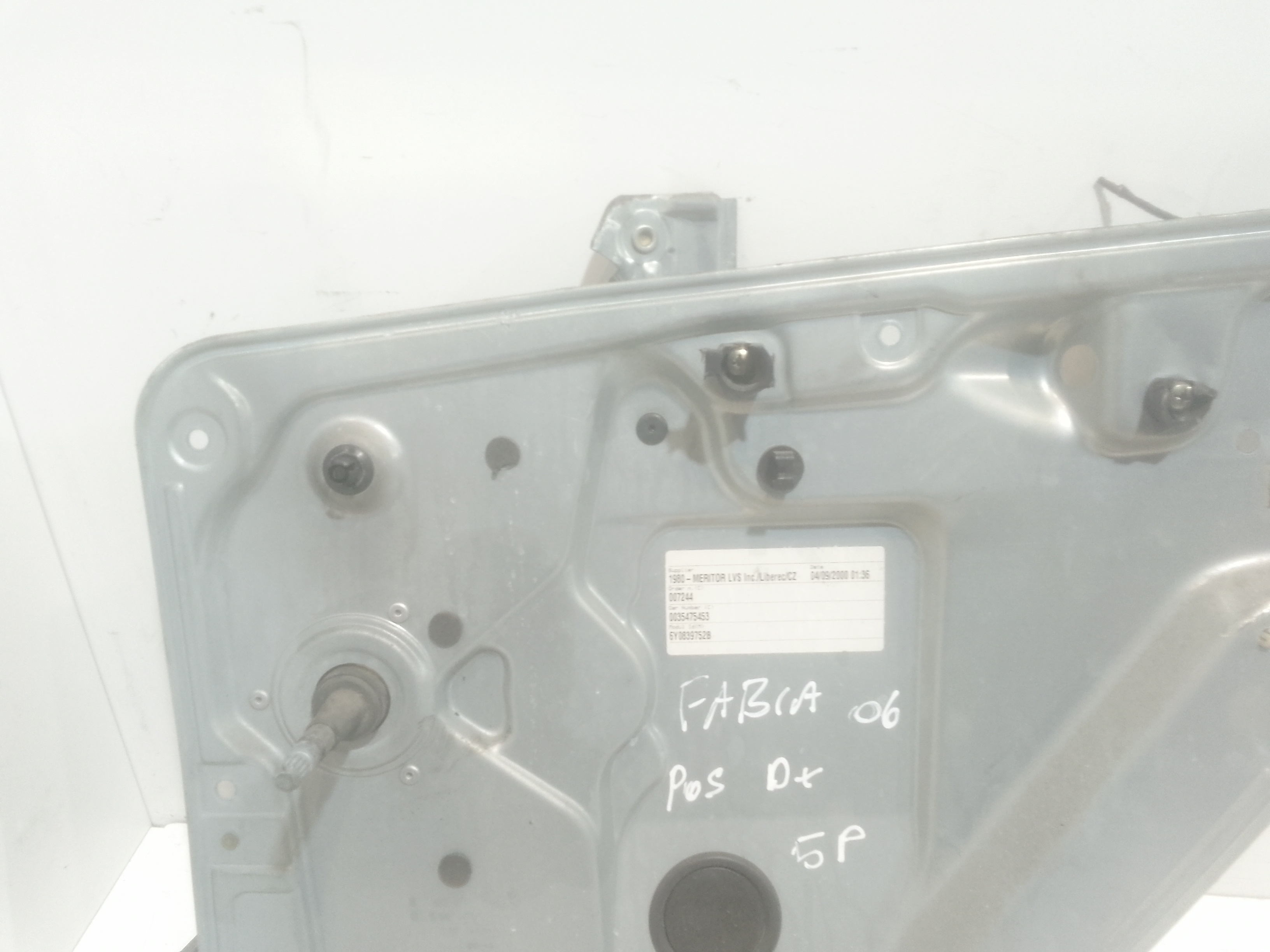 Cremagliera posteriore destra passeggero per Skoda Fabia Berlina 1 Serie (1999 - 2007)