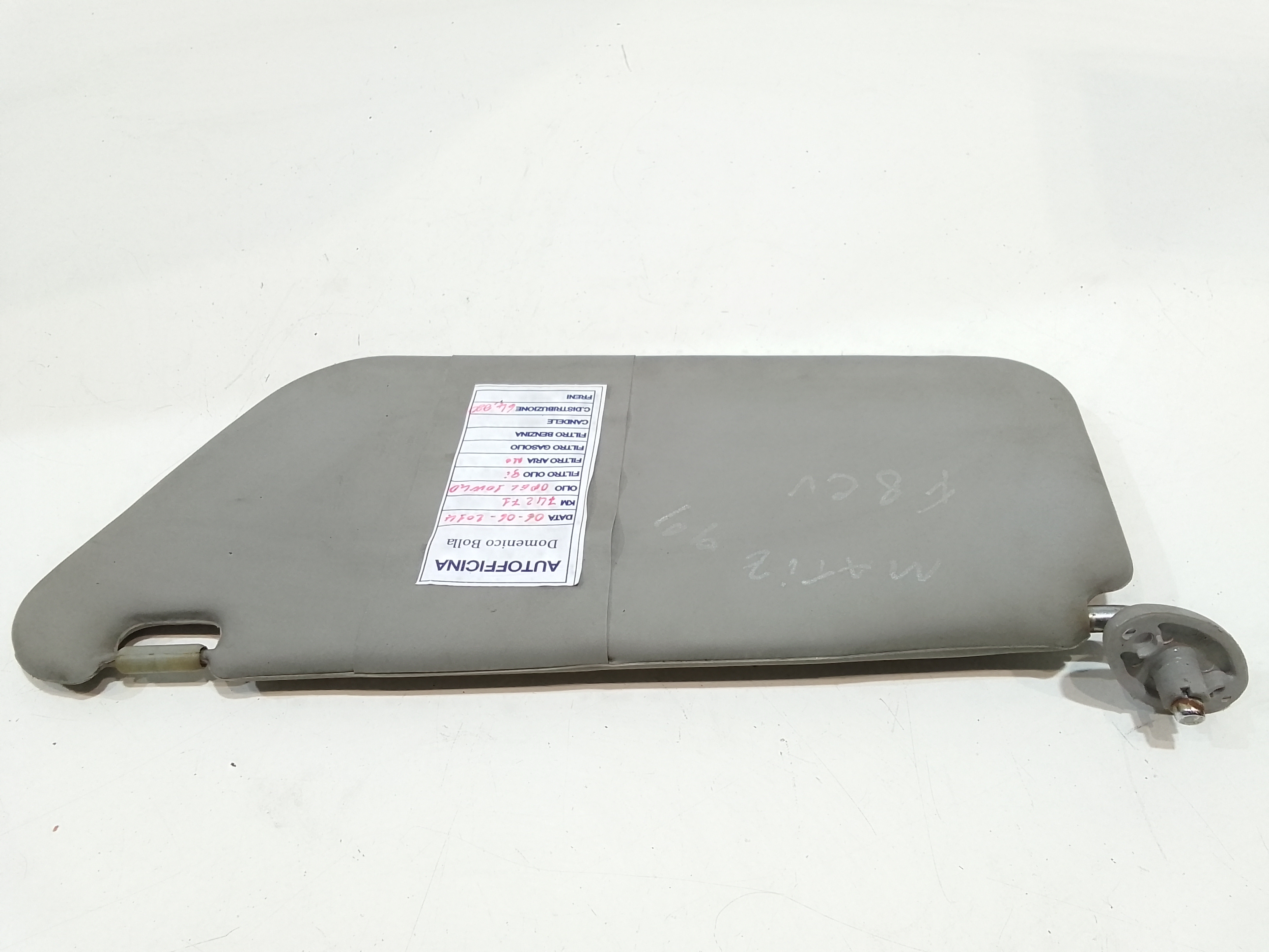 Parasole aletta anteriore Lato Guida per Chevrolet Matiz 1 Serie (1998 - 2001)
