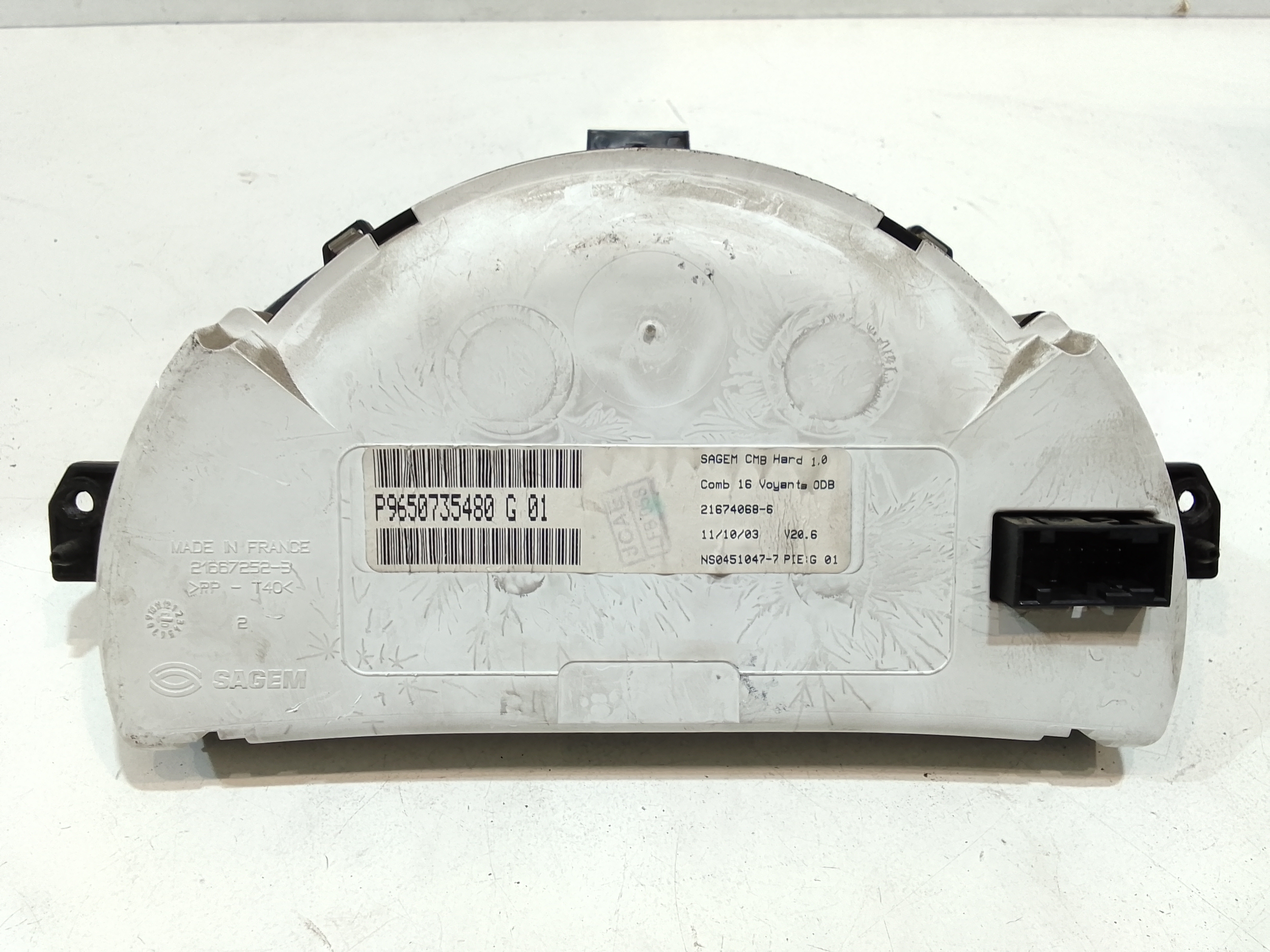 Quadro Strumenti per Citroen C3 Pluriel (2003 - In produzione)