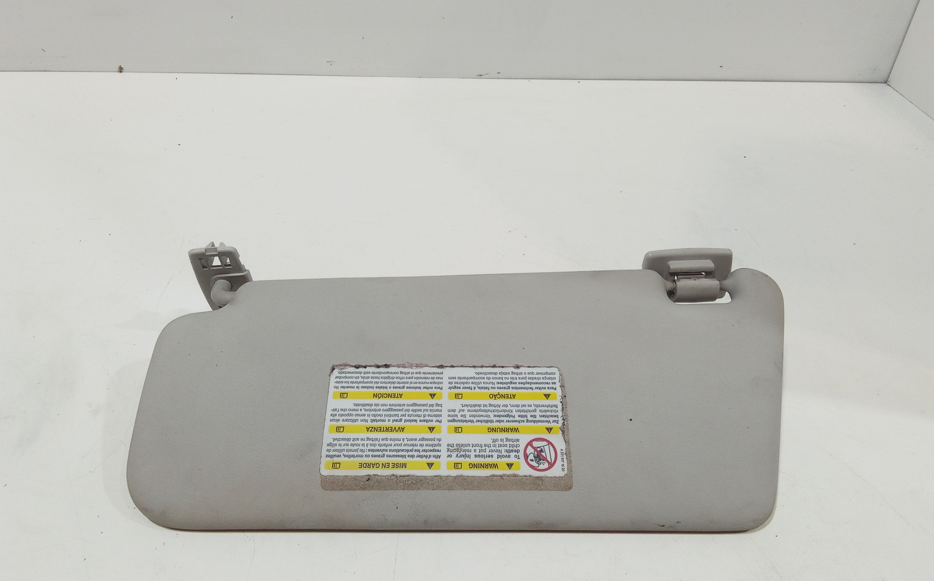 Parasole aletta Lato Passeggero per Mercedes Classe B W245 1 Serie (2005 - 2011)