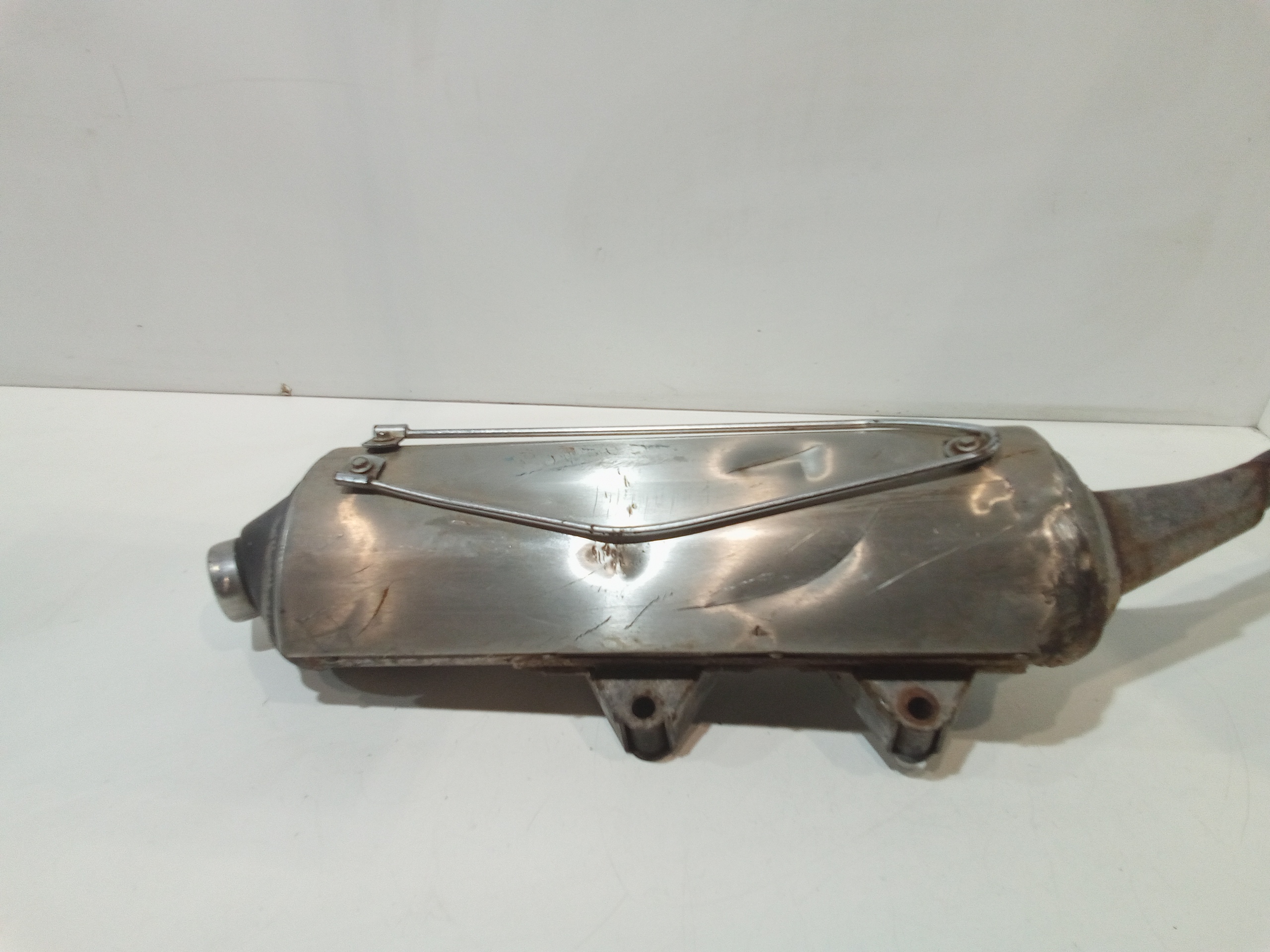 Marmitta completa di terminale scarico per Aprilia Leonardo 200 Rotax (1996 - In produzione)