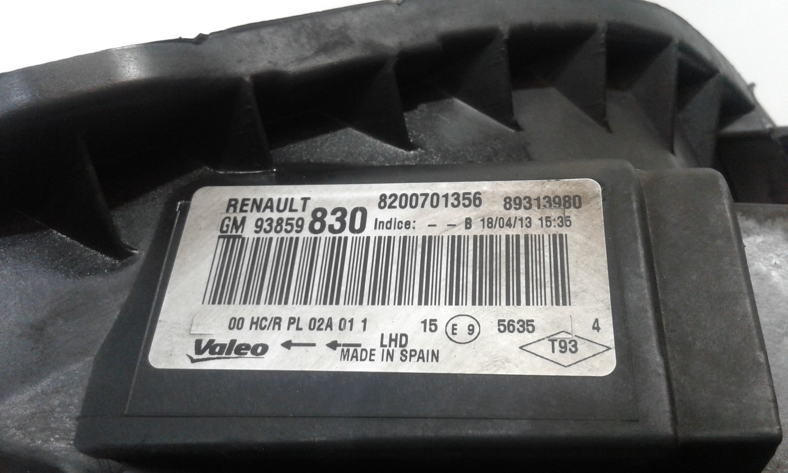 Faro anteriore Destro Passeggero RENAULT Trafic Furgone 2 Serie