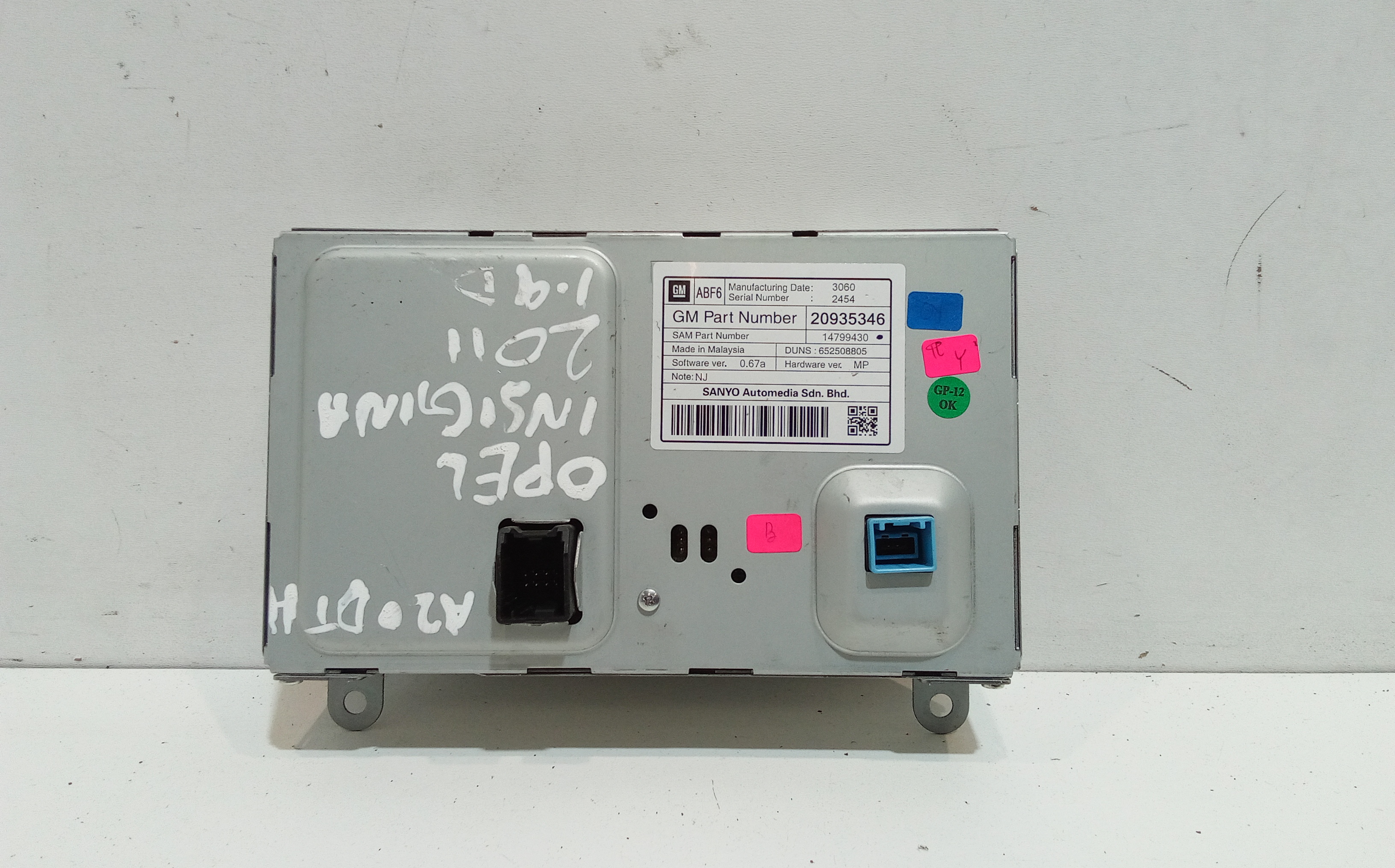 Display multifunzione computer di bordo per Opel Insignia Berlina (2008 - 2017)