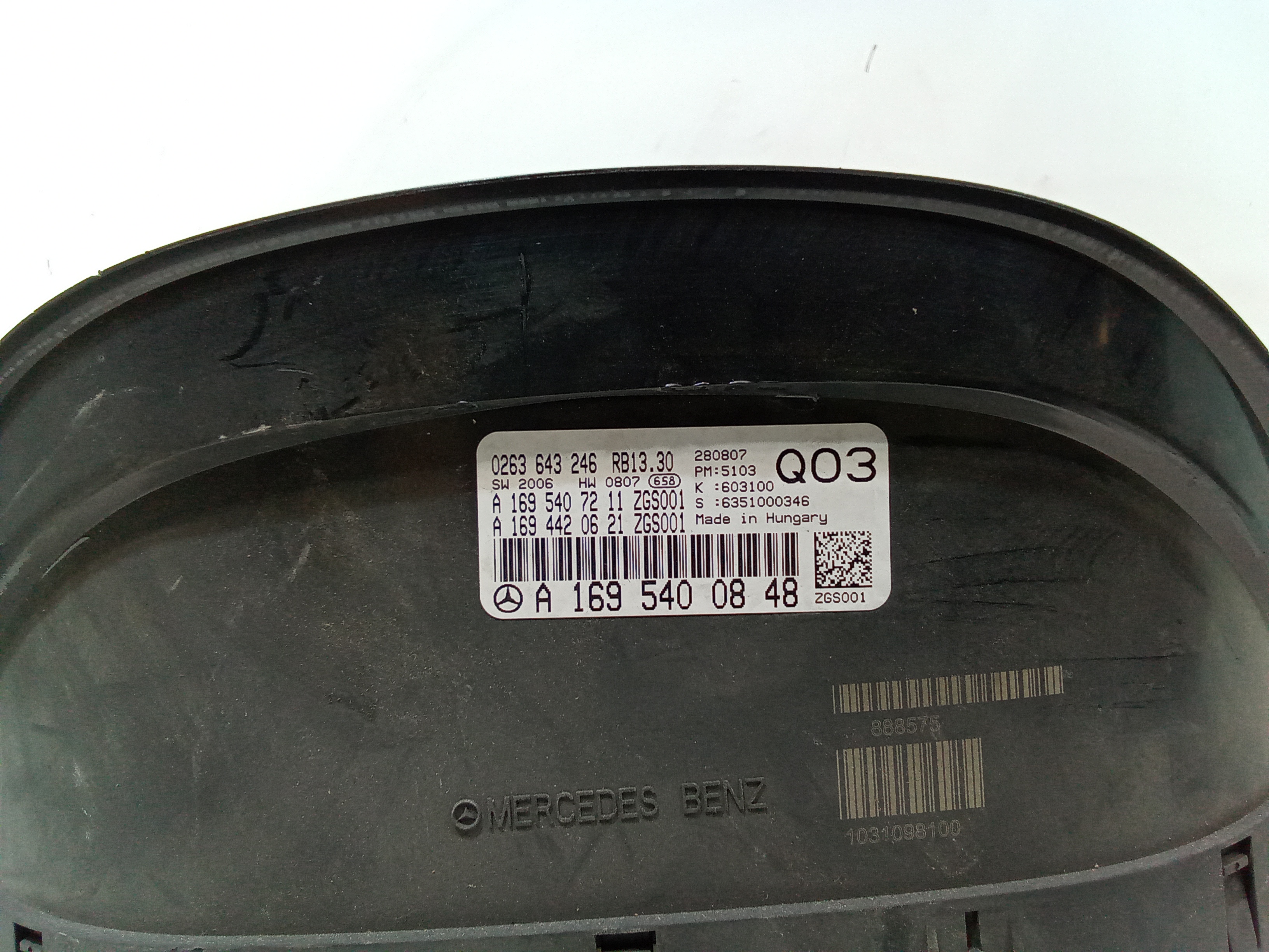 Quadro Strumenti per Mercedes Classe A W169 3 Serie (2004 - 2008)