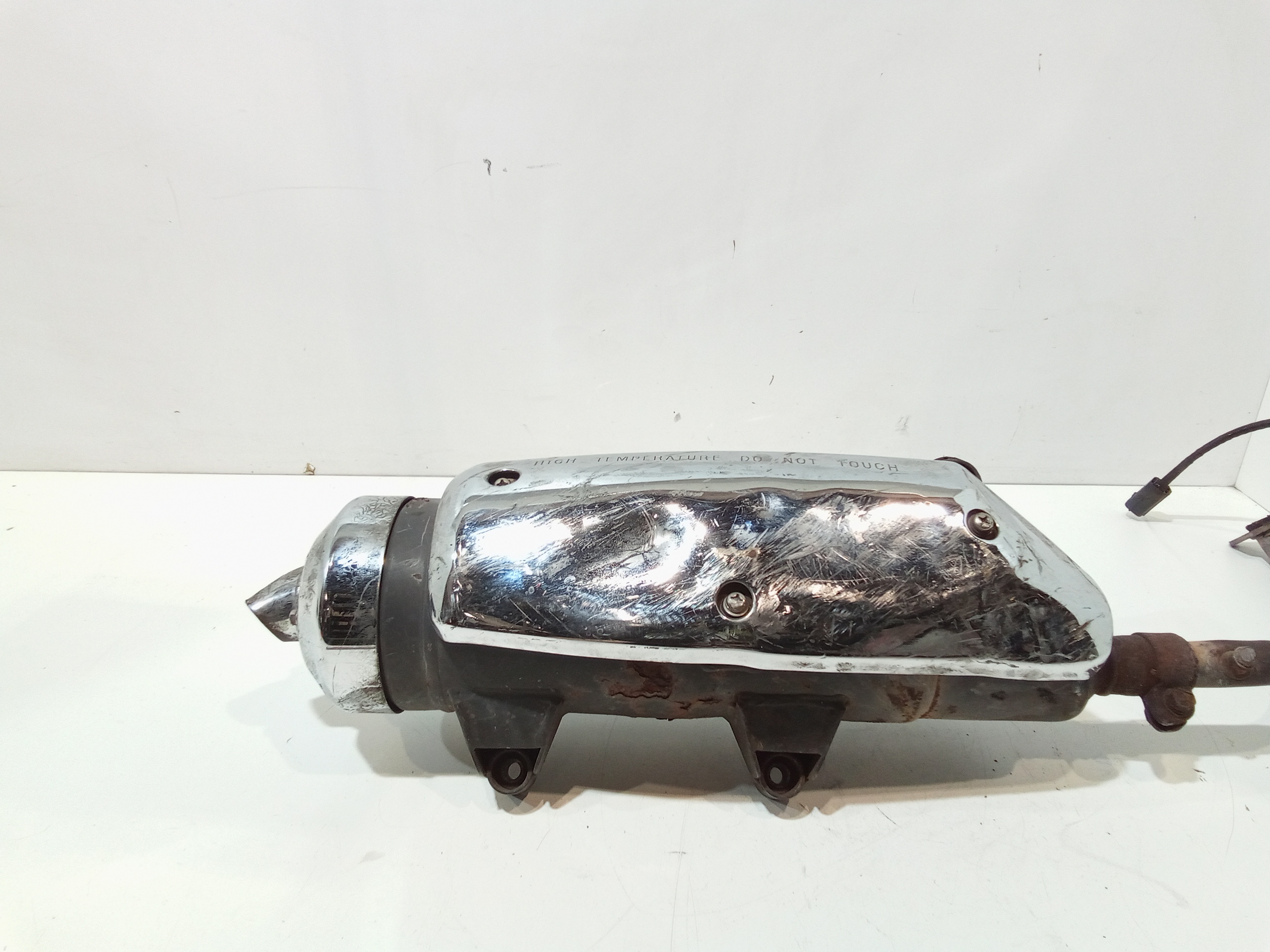 Marmitta completa di terminale scarico per Peugeot Lxr 200cc (09>14) (2009 - 2014)