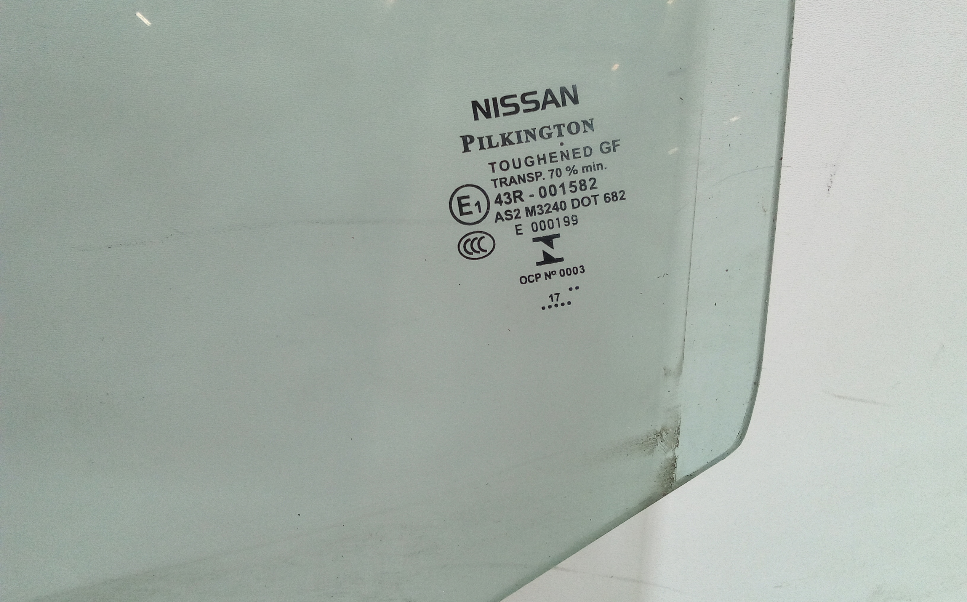 Vetro scendente anteriore Sinistro per Nissan Qashqai Serie (2014 - 2021)
