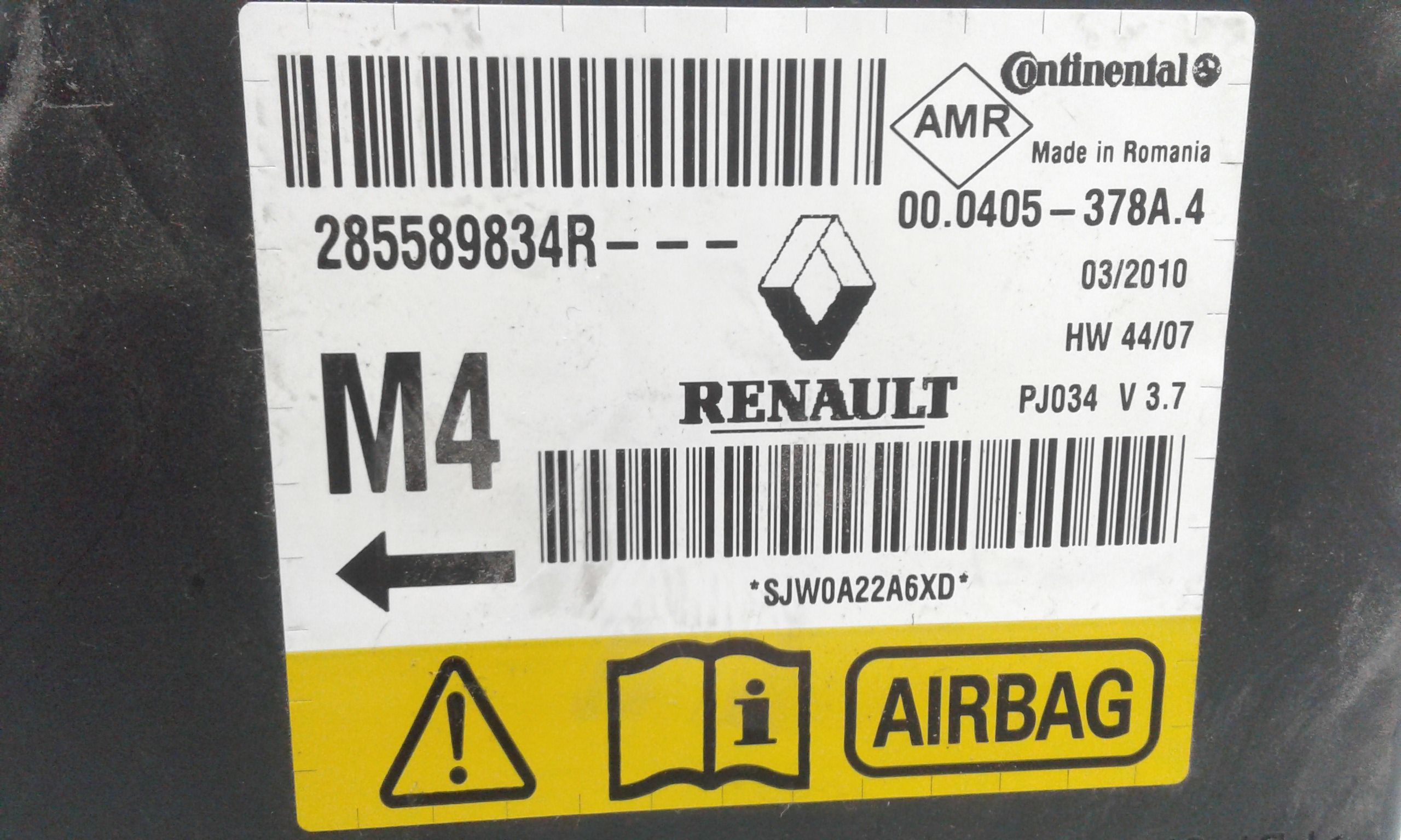 Centralina Airbag RENAULT Scenic X MOD