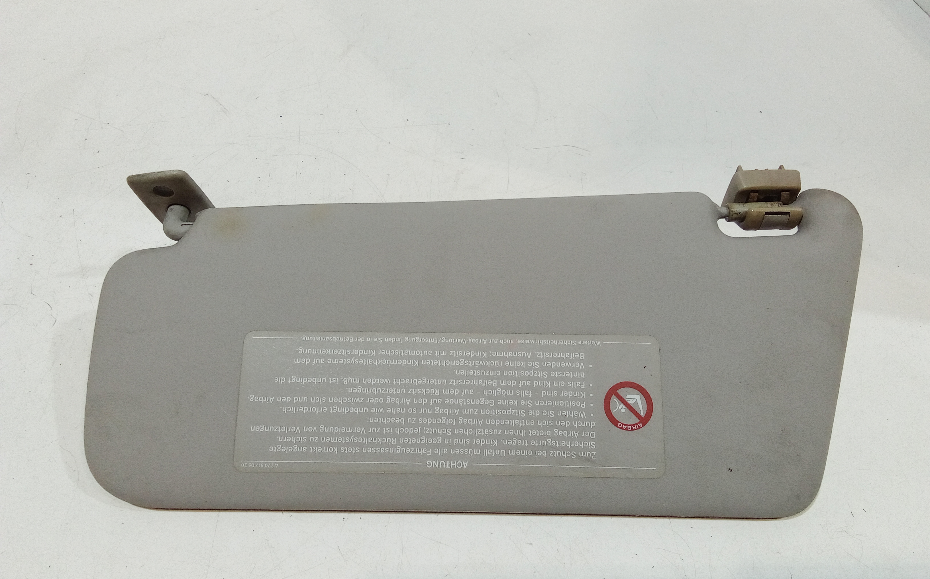 Parasole aletta Lato Passeggero per Mercedes Classe A W168 2 Serie (2001 - 2004)