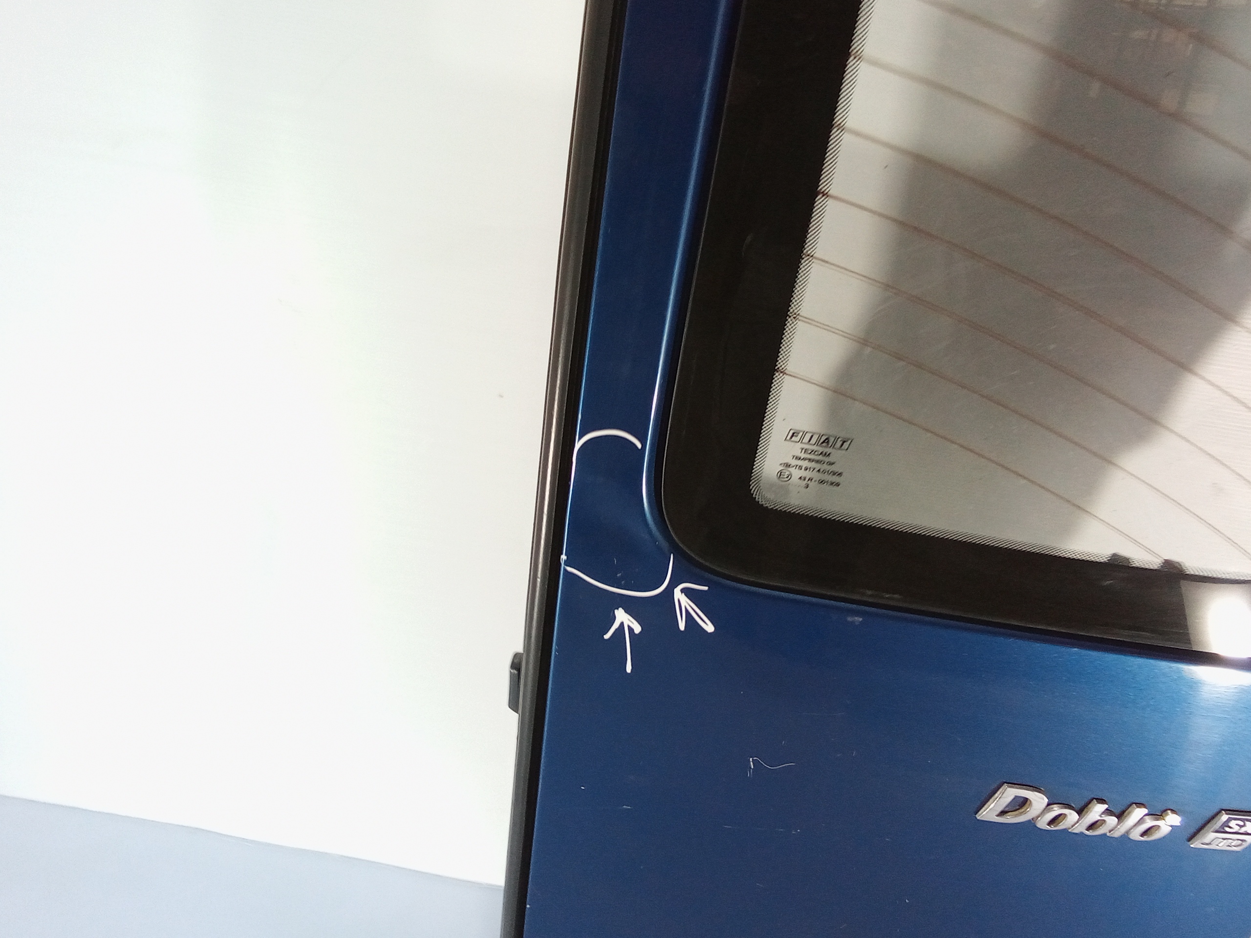 Porta carico posteriore a battente DX lato passeggero vetrat per Fiat Dobl Serie (00>05) (2000 - 2005)