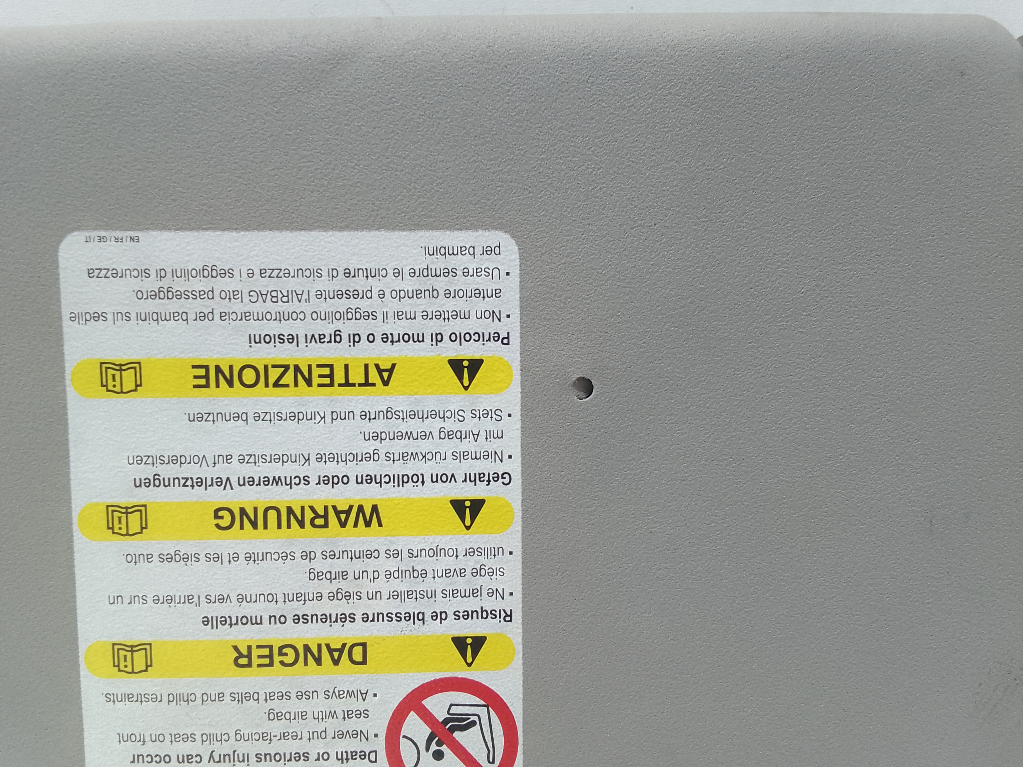 Parasole aletta Lato Passeggero per Mazda 2 Berlina 1 Serie (2003 - 2007)