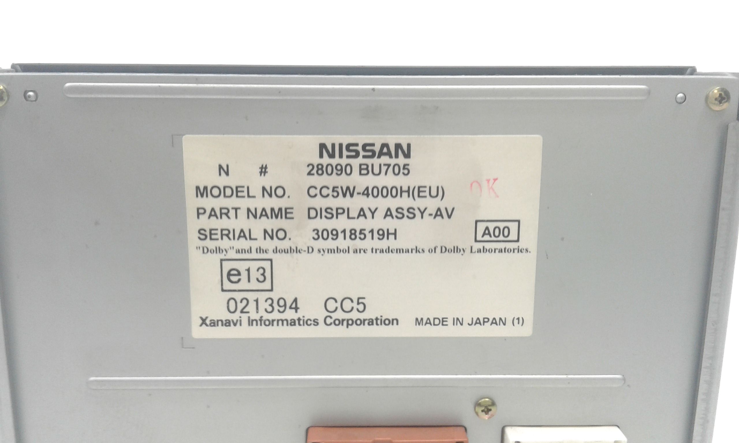 Navigatore NISSAN Almera Tino