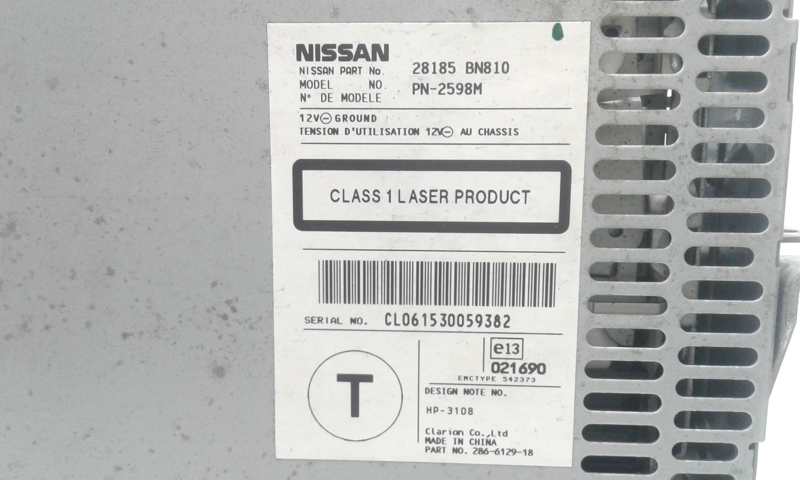 Navigatore NISSAN Almera Tino