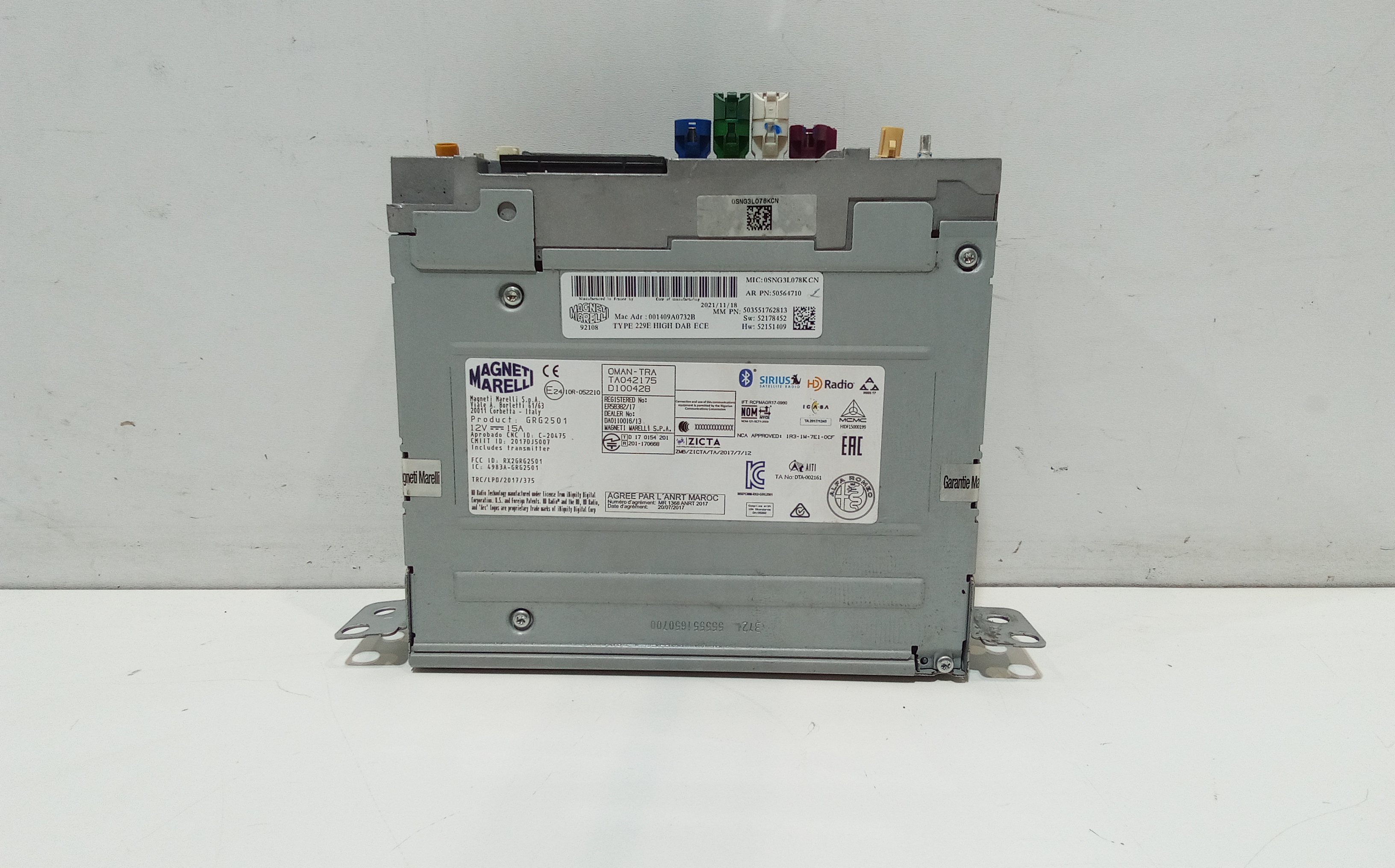 Sistema di navigazione per Alfa Romeo Stelvio Serie (949_) (16>) (2016 - In produzione)