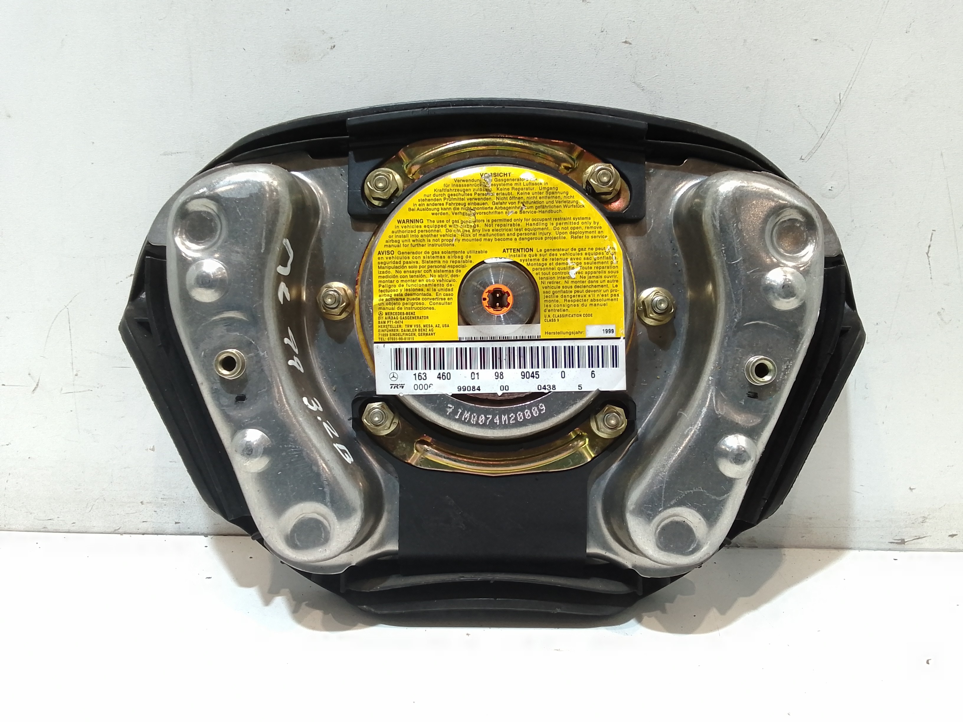 Airbag Volante per Mercedes Ml W163 1 Serie (1997 - 2002)