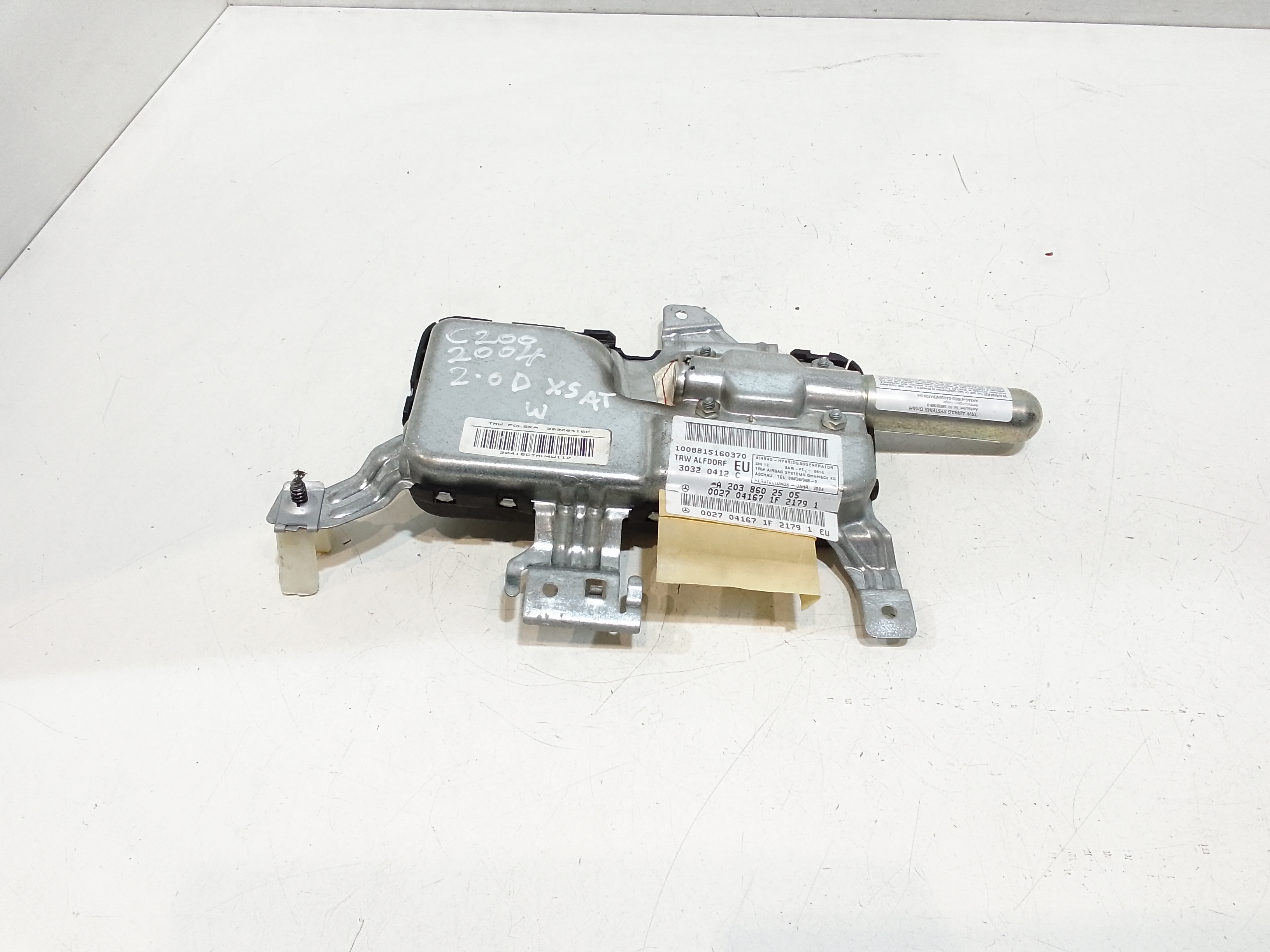 Airbag porta anteriore sinistra guida per Mercedes Classe C S. Wagon W203 2 Serie (2004 - 2007)