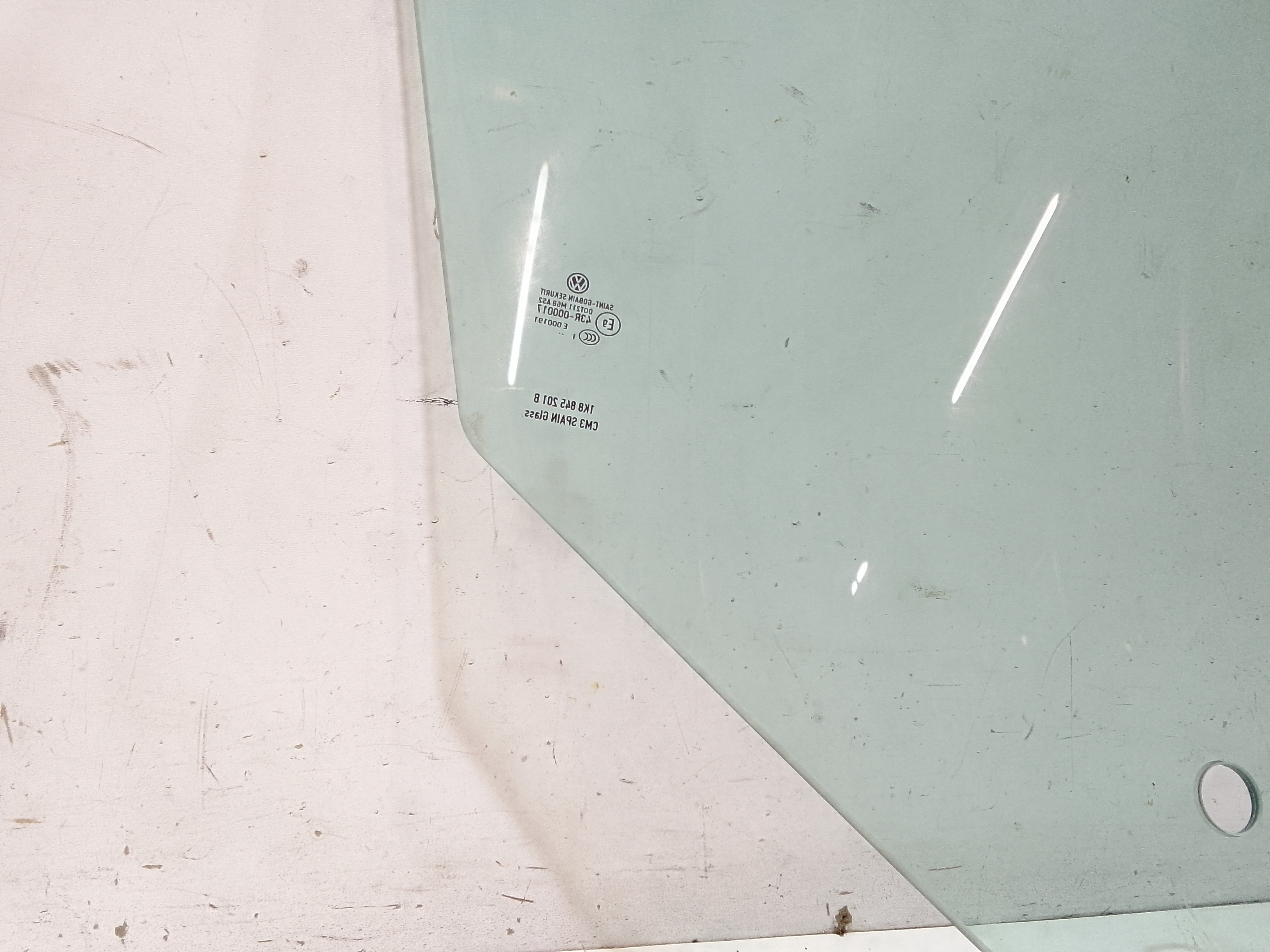 Vetro scendente anteriore Sinistro per Volkswagen Scirocco Serie (137) (08>14) (2008 - 2014)