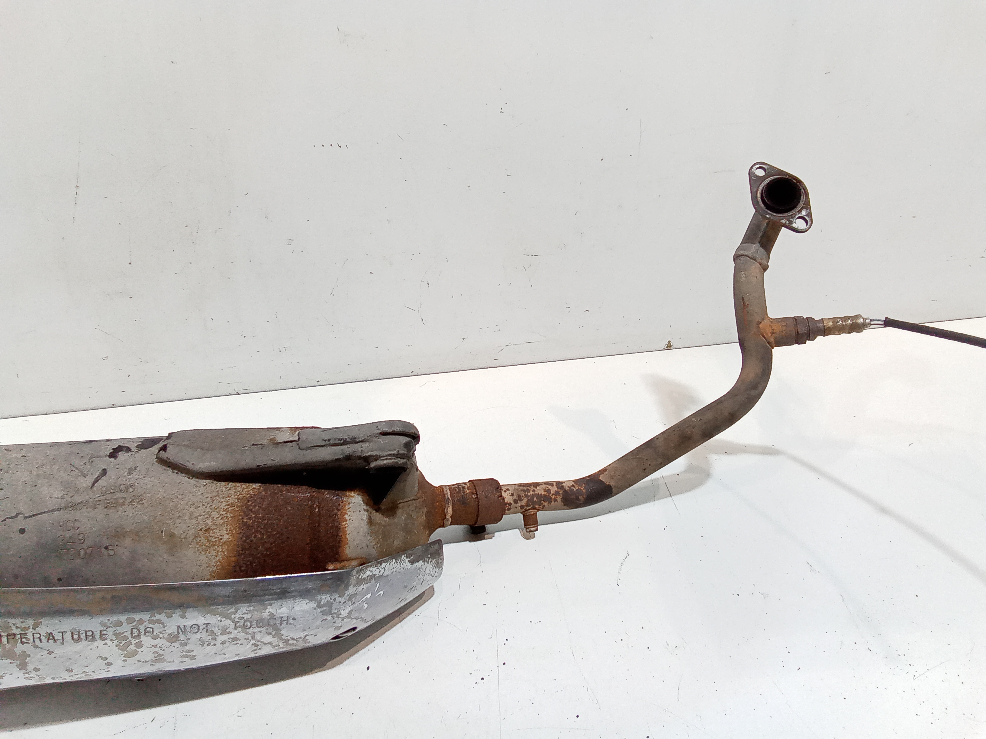 Marmitta completa di terminale scarico per Peugeot Lxr 200cc (09>14) (2009 - 2014)