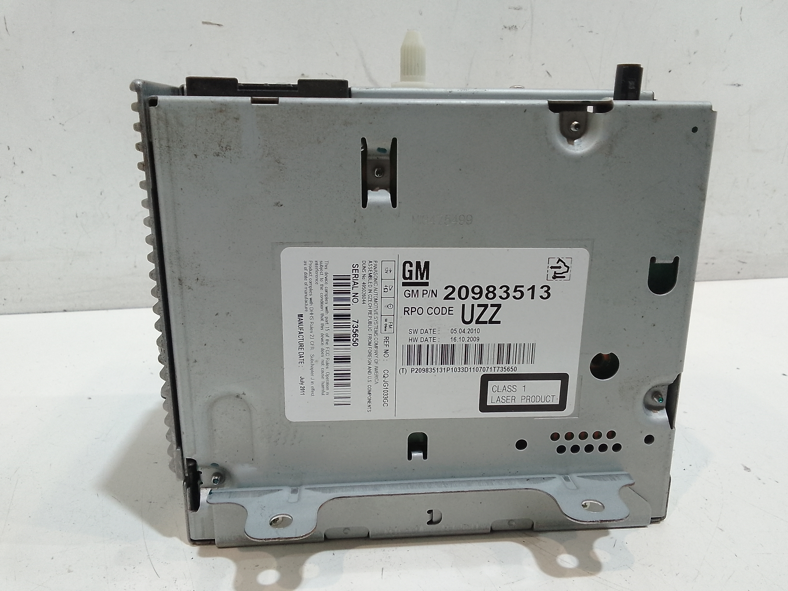 Lettore CD per Opel Astra J 2 Serie (2011 - In produzione)