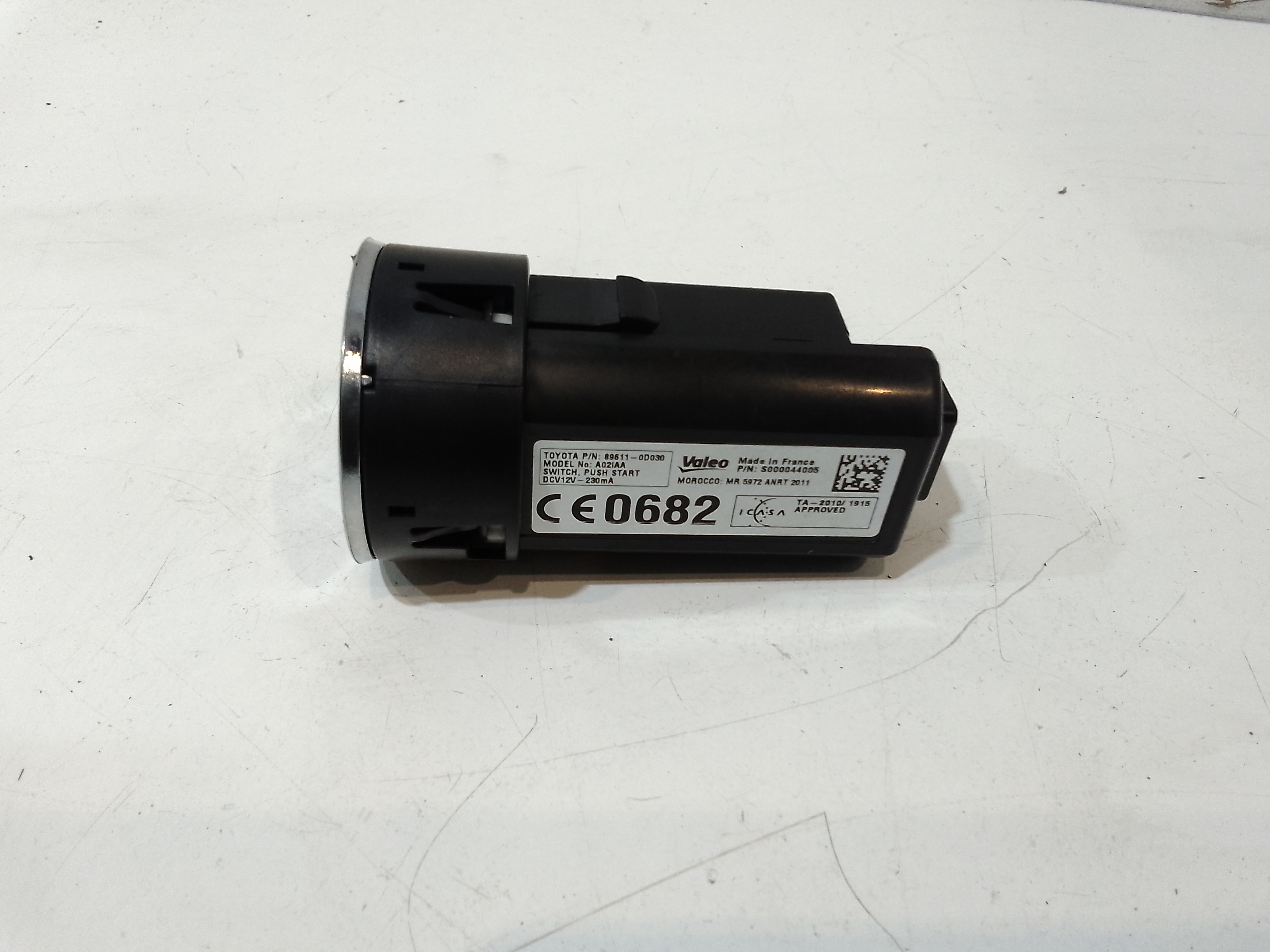 Pulsante start e stop per Toyota Yaris Serie (14>16) (2014 - 2016)