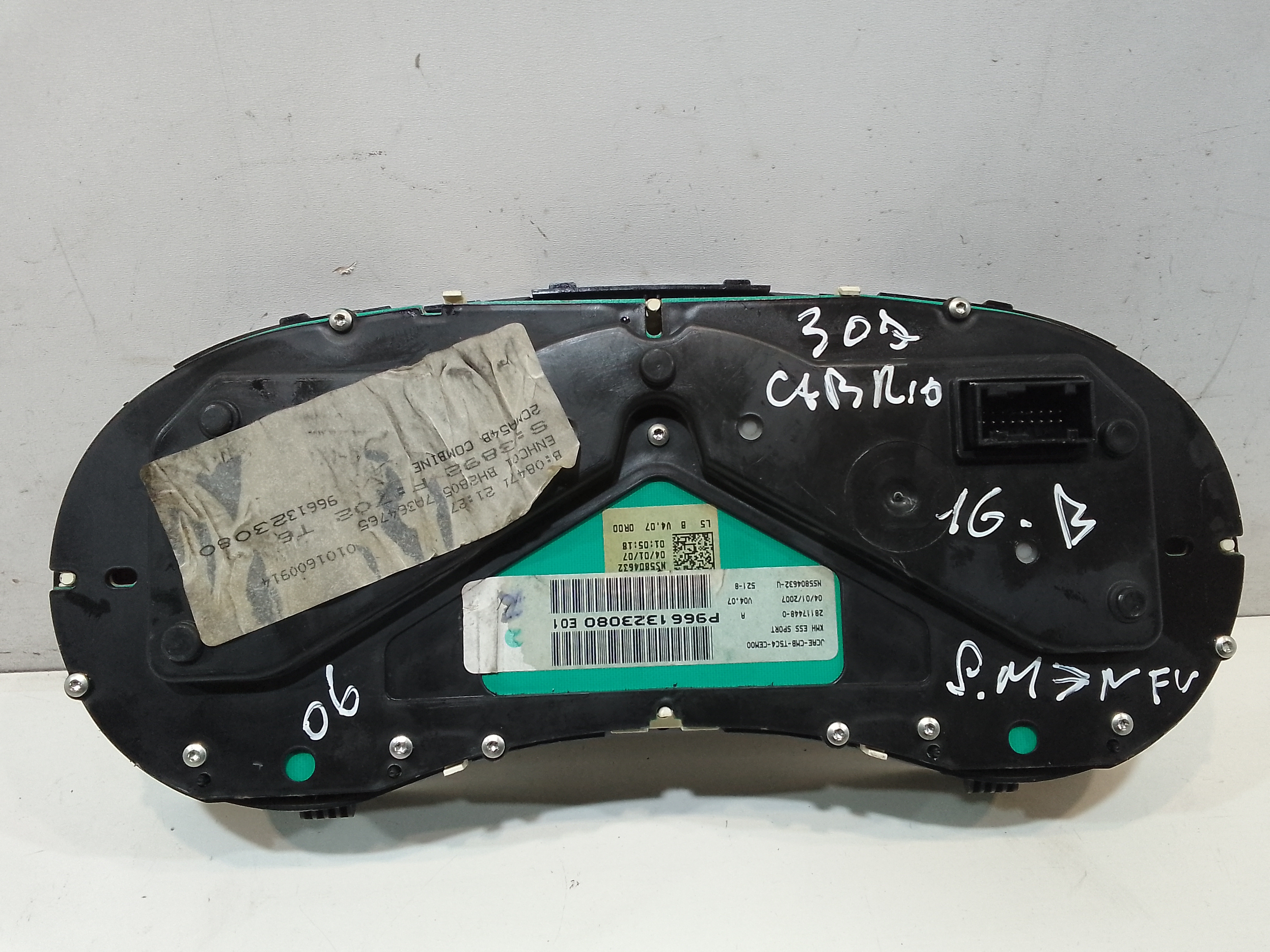 Quadro Strumenti per Peugeot 307 Cabrio 2 Serie (2005 - In produzione)