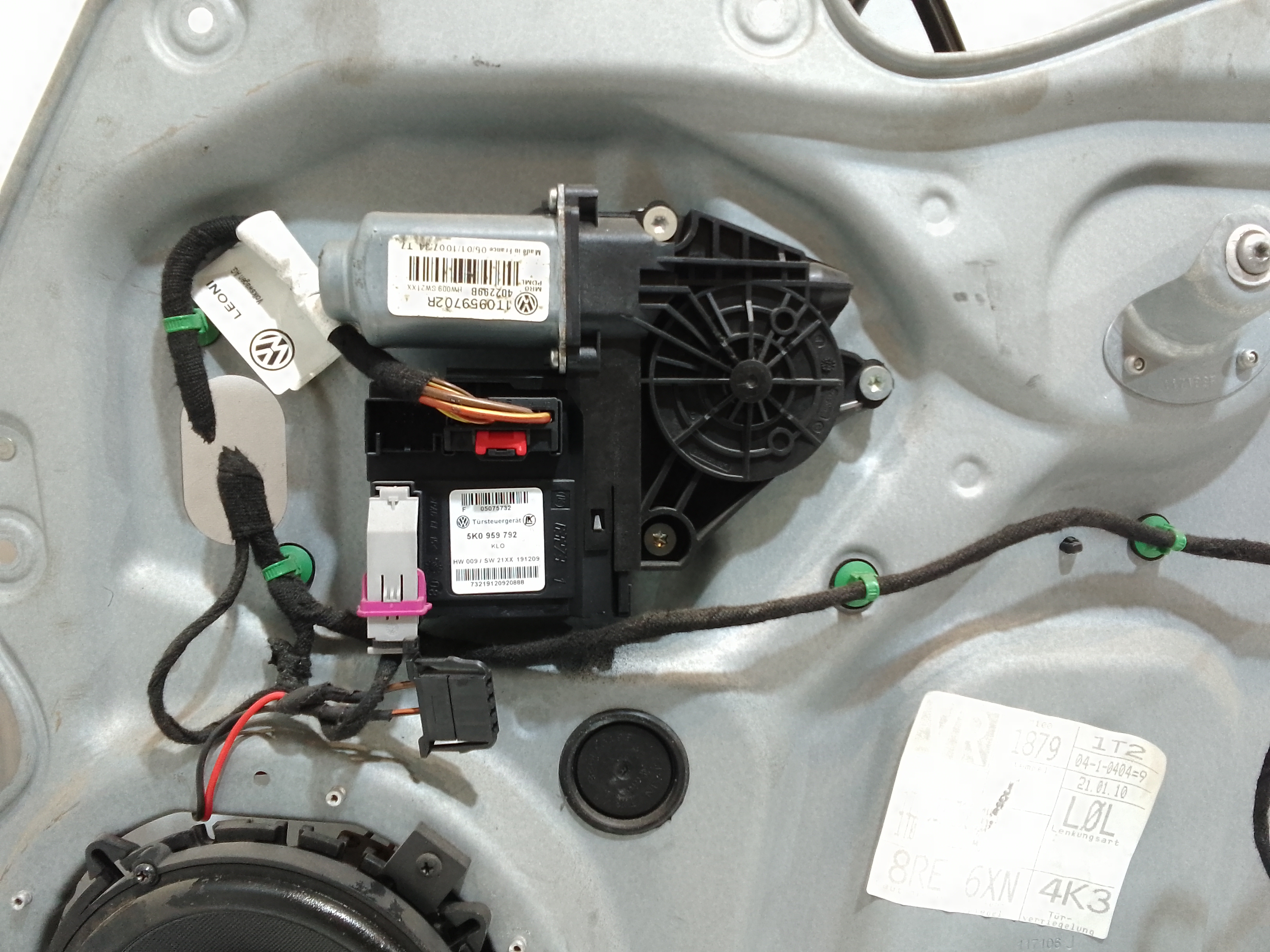 Cremagliera anteriore destra passeggero per Volkswagen Touran 2 Serie (2007 - 2010)