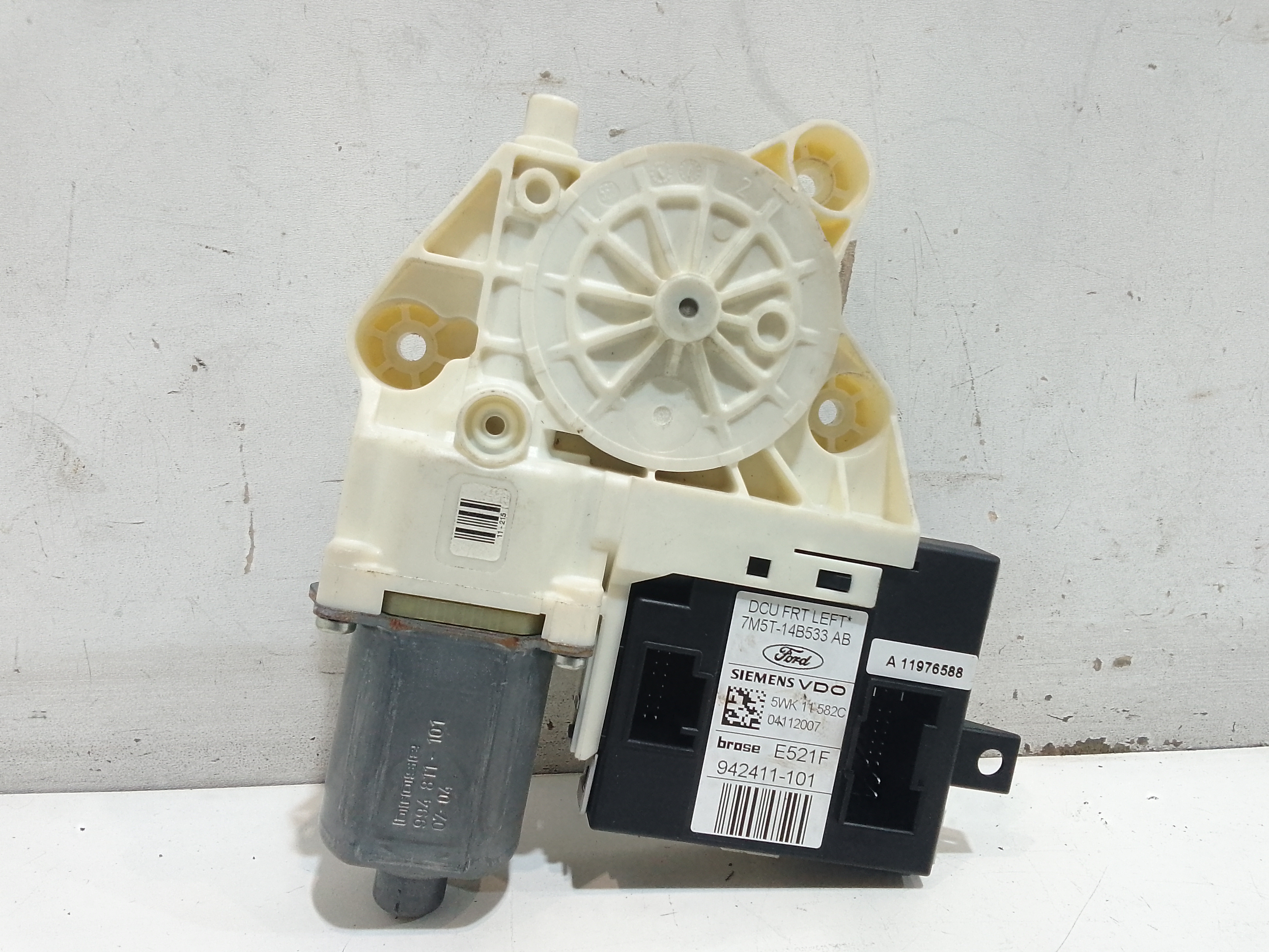 Motorino Alzavetro anteriore Sinistro per Ford Focus Berlina 3 Serie (2004 - 2008)