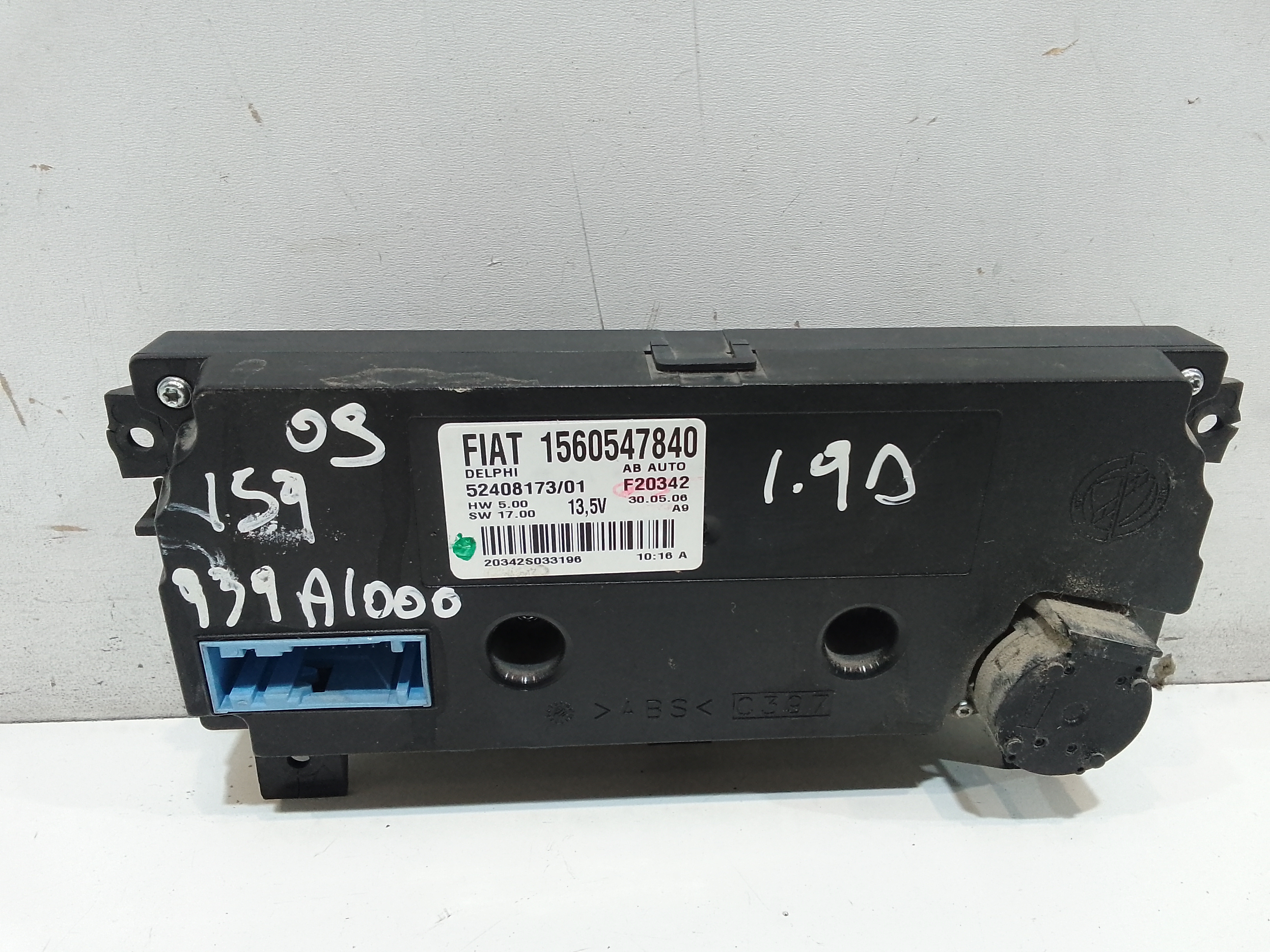 Comandi Clima per Alfa Romeo 159 Berlina Serie (939_) (05>11) (2005 - 2011)