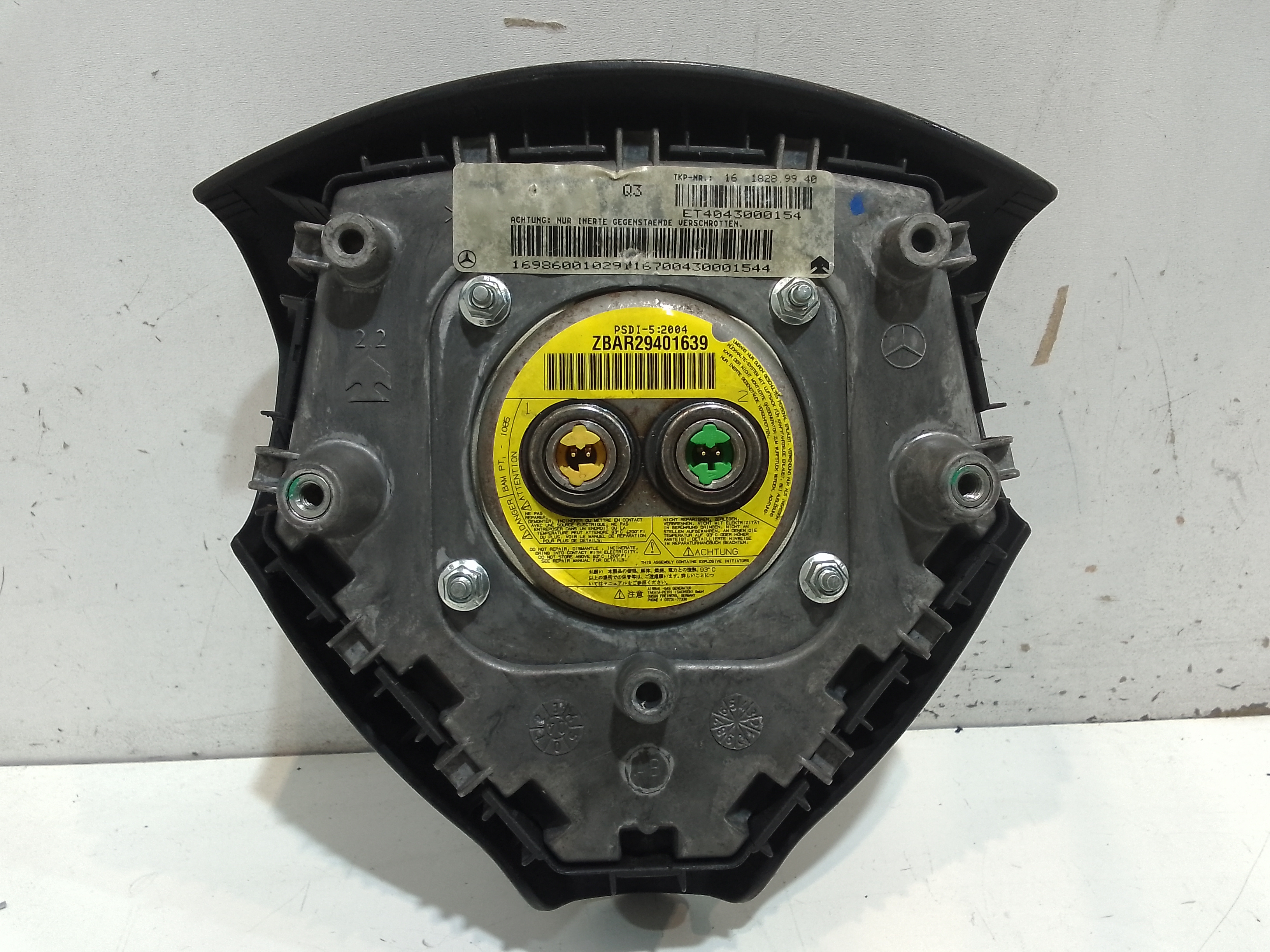 Airbag Volante per Mercedes Classe A W169 3 Serie (2004 - 2008)