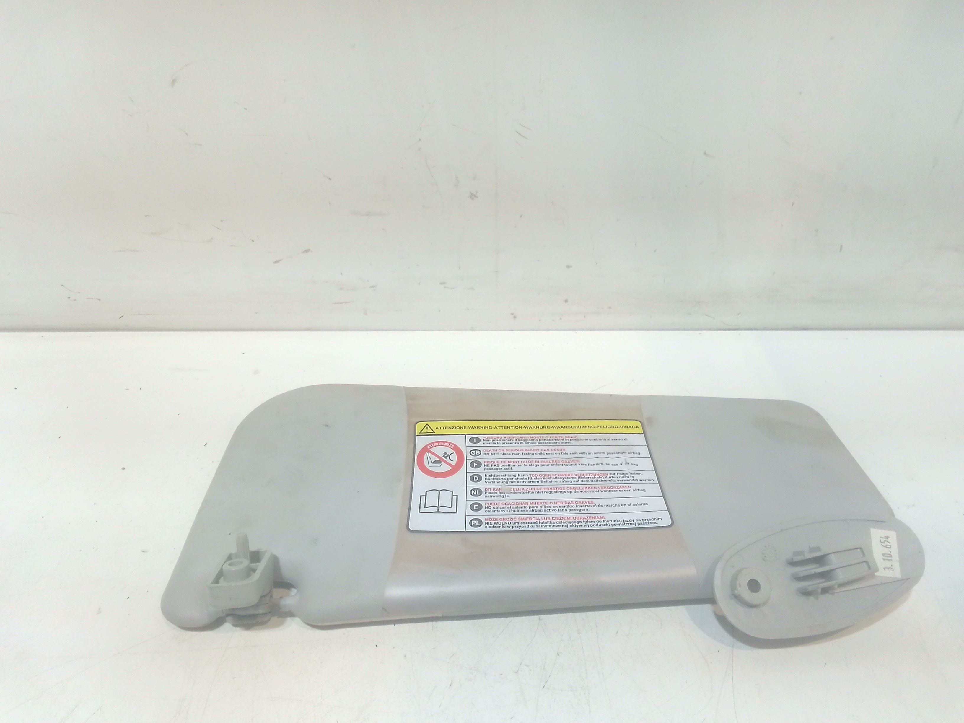 Parasole aletta Lato Passeggero per Fiat Punto Evo (2009 - 2012)