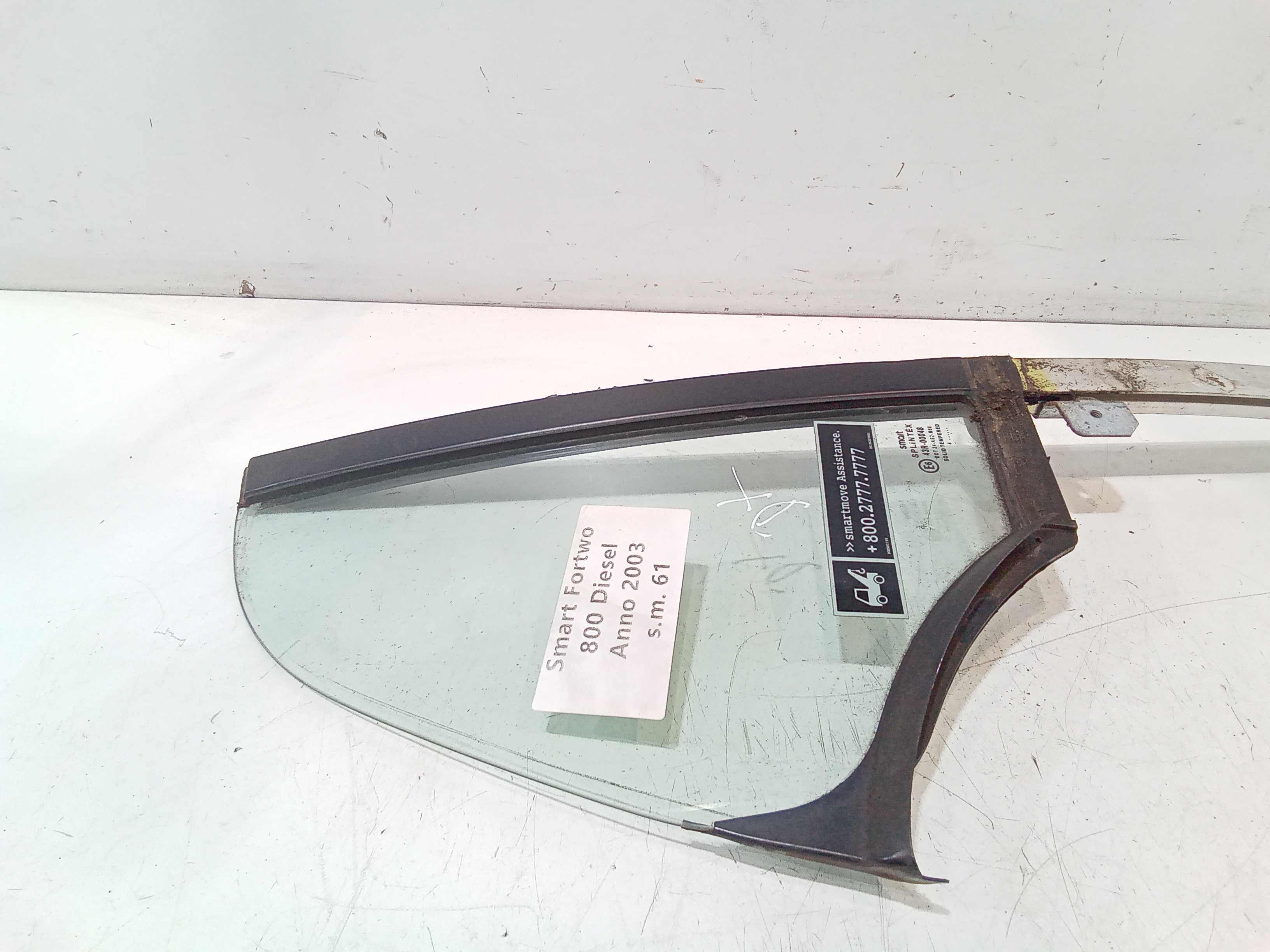 Deflettore posteriore DX per Smart Fortwo Coup 1 Serie (1998 - 2003)