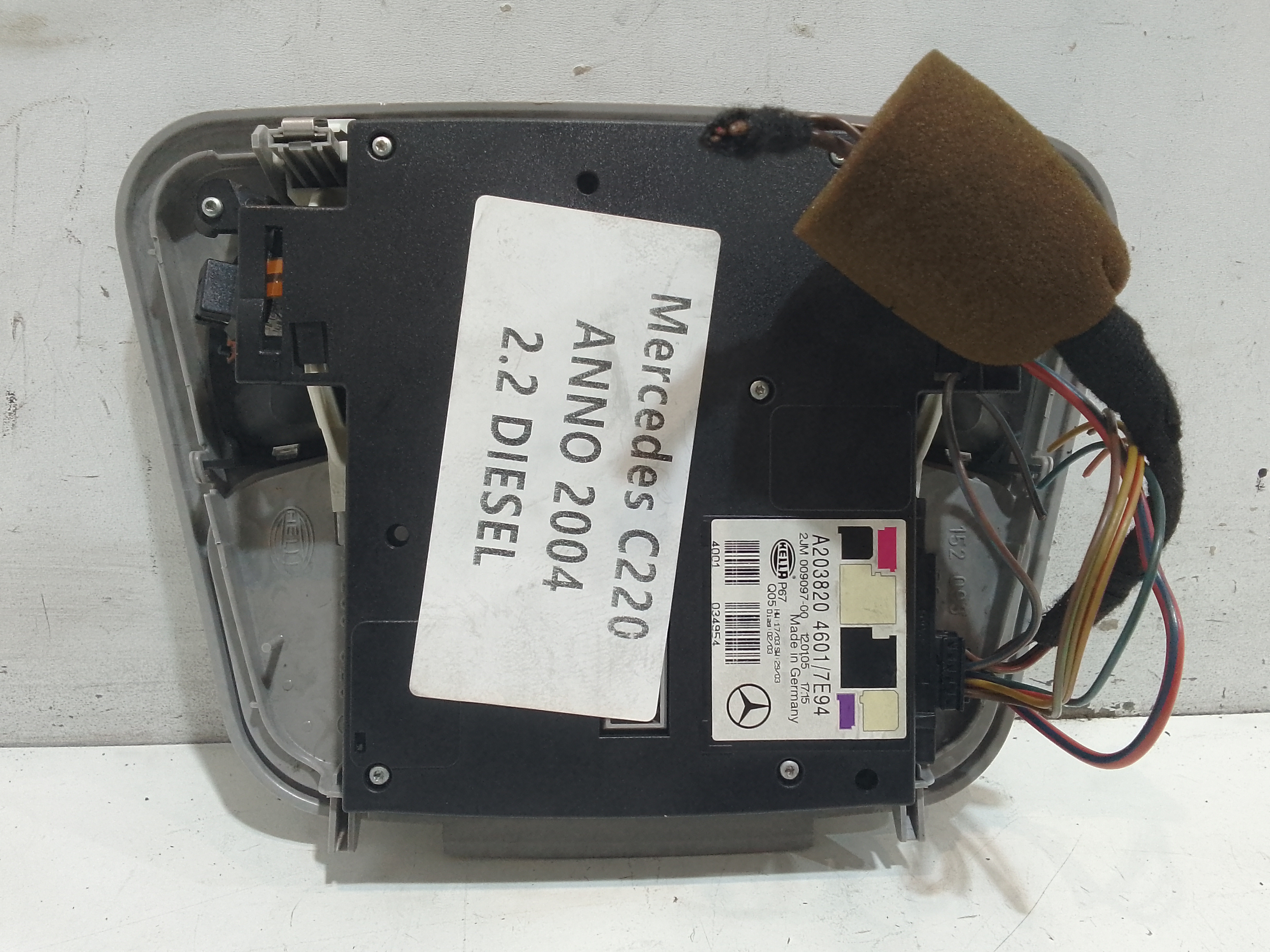 Plafoniera per Mercedes Classe C Berlina W203 2 Serie (2004 - 2007)