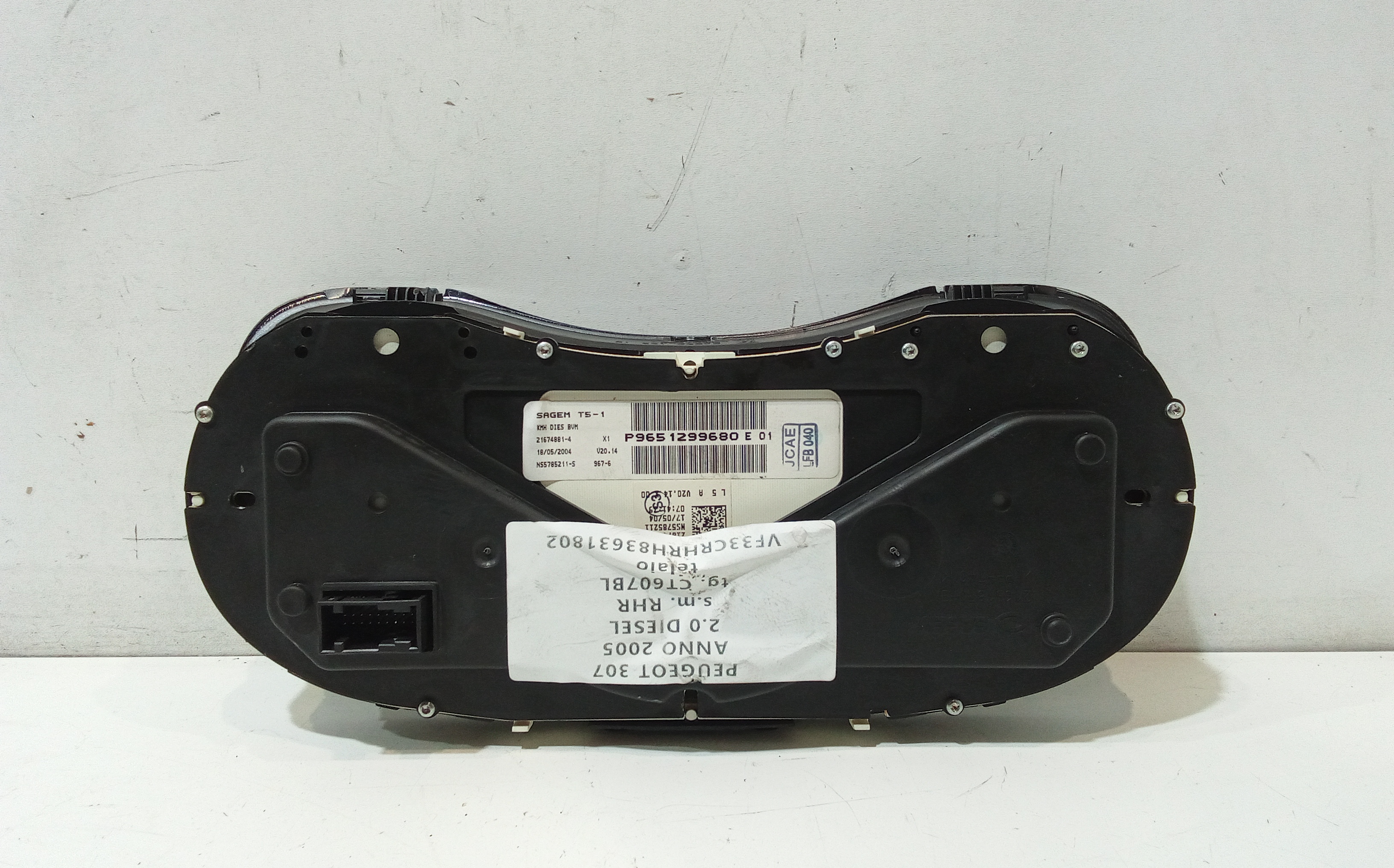 Quadro Strumenti per Peugeot 307 Berlina (2001 - 2005)