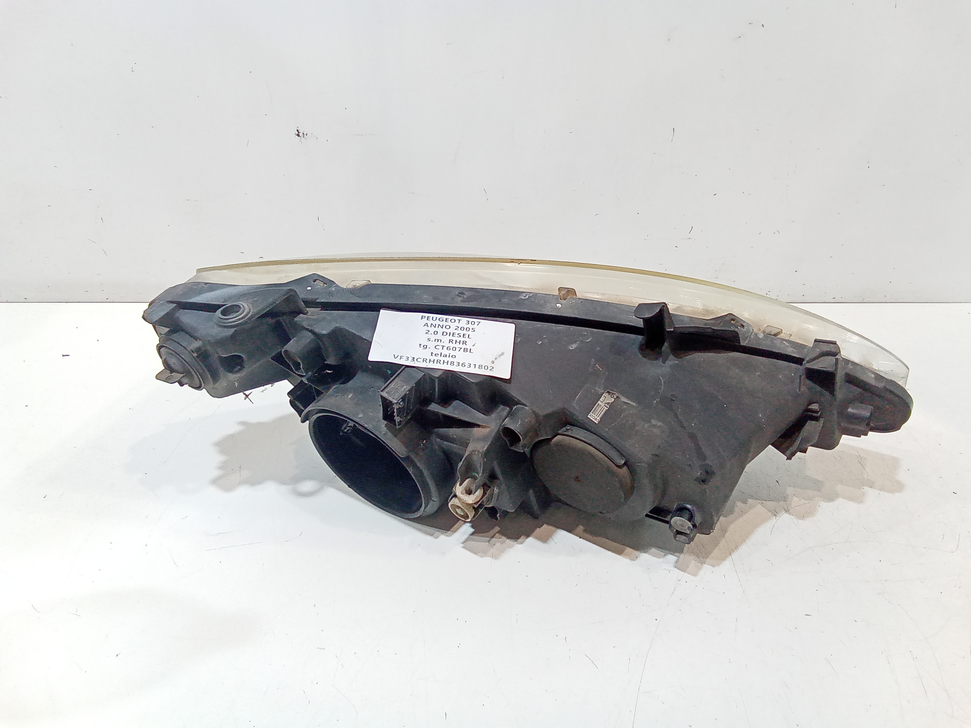 Faro anteriore Sinistro Guida per Peugeot 307 Berlina (2001 - 2005)