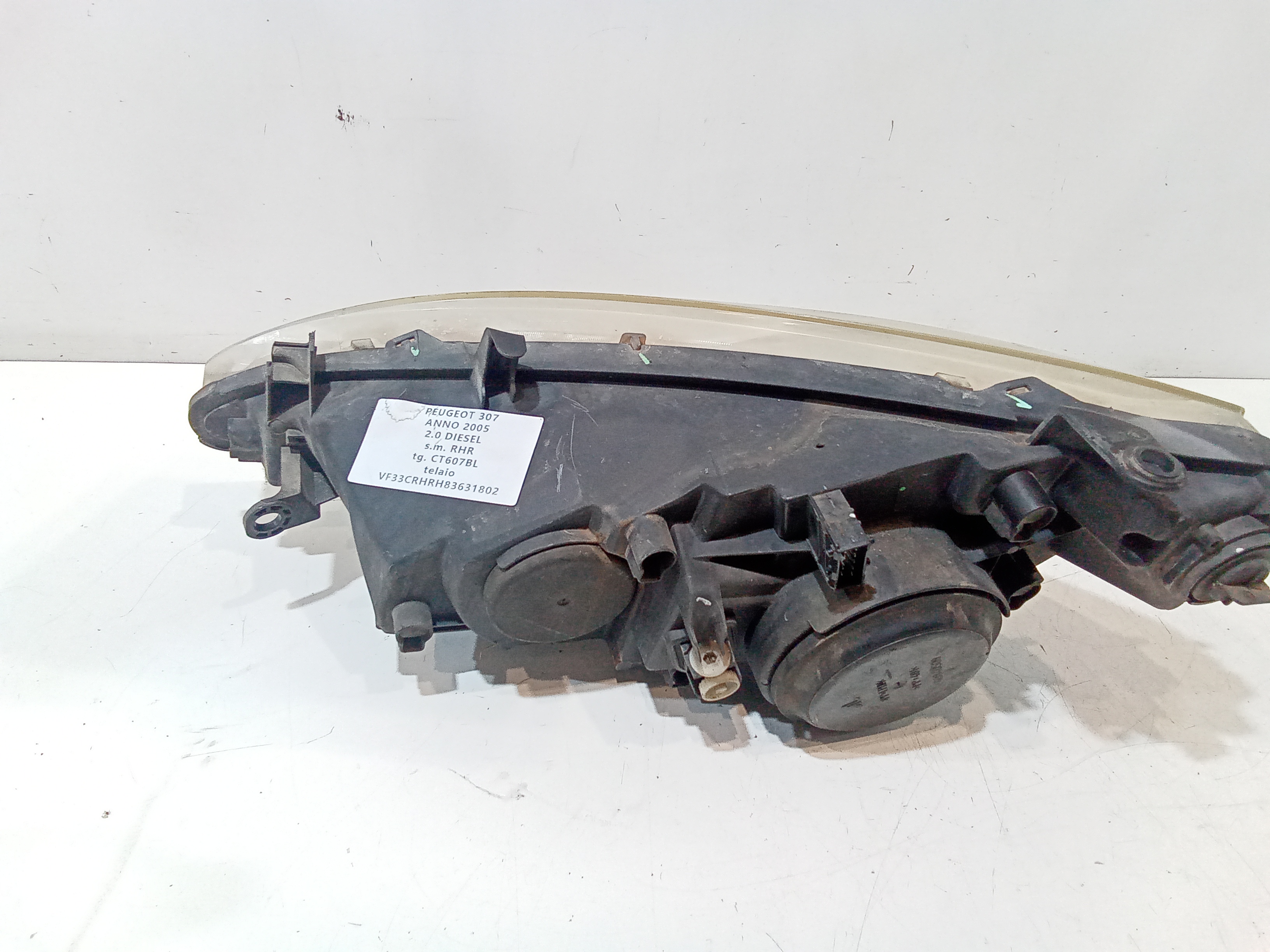 Faro anteriore Destro Passeggero per Peugeot 307 Berlina (2001 - 2005)