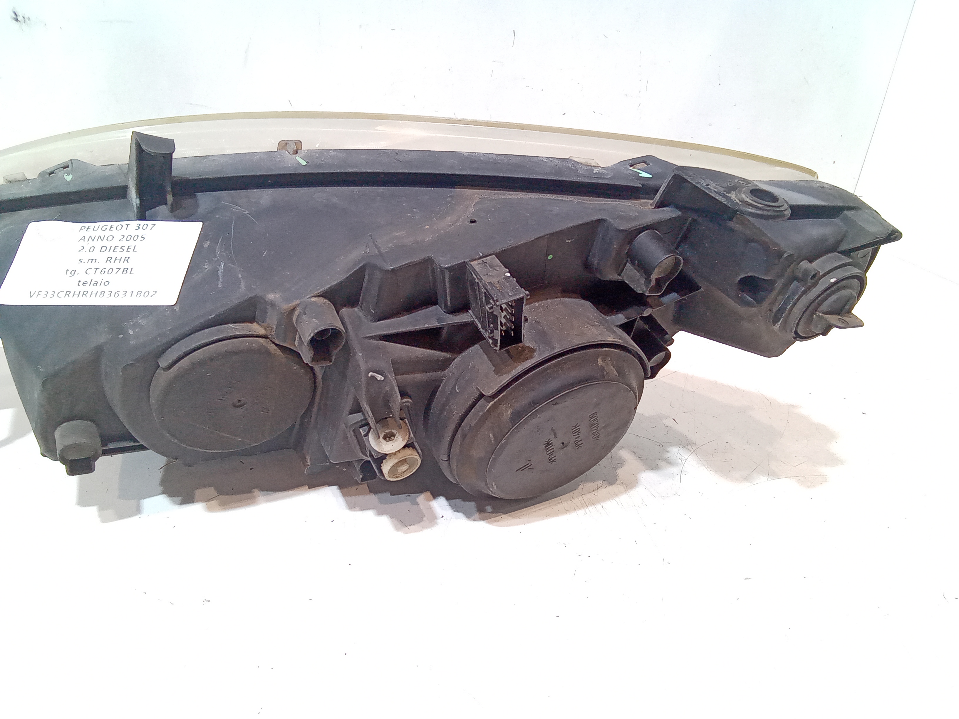 Faro anteriore Destro Passeggero per Peugeot 307 Berlina (2001 - 2005)