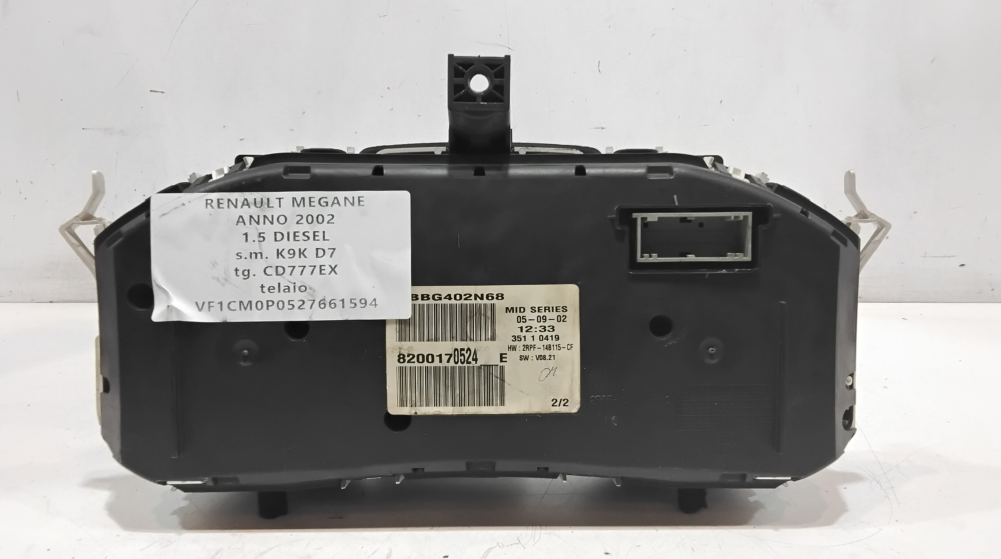 Quadro Strumenti per Renault Megane Ll Serie (02>06) (2002 - 2006)