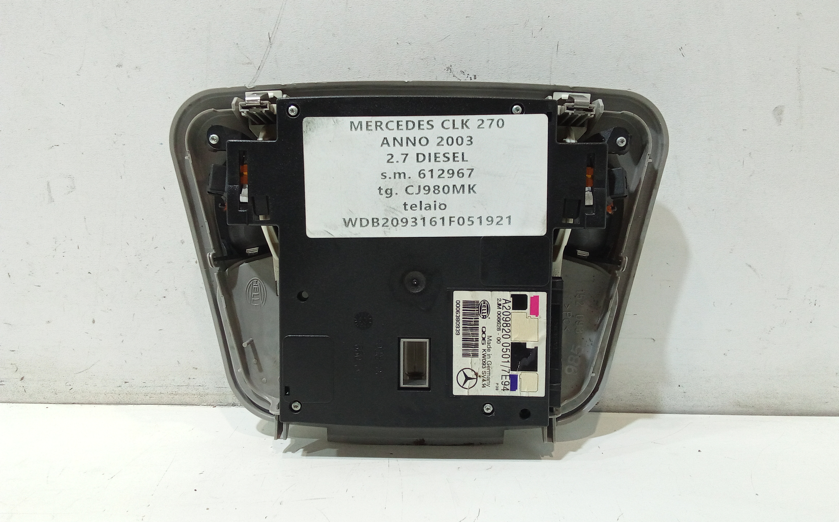 Plafoniera per Mercedes Clk Coup W209 (2002 - In produzione)