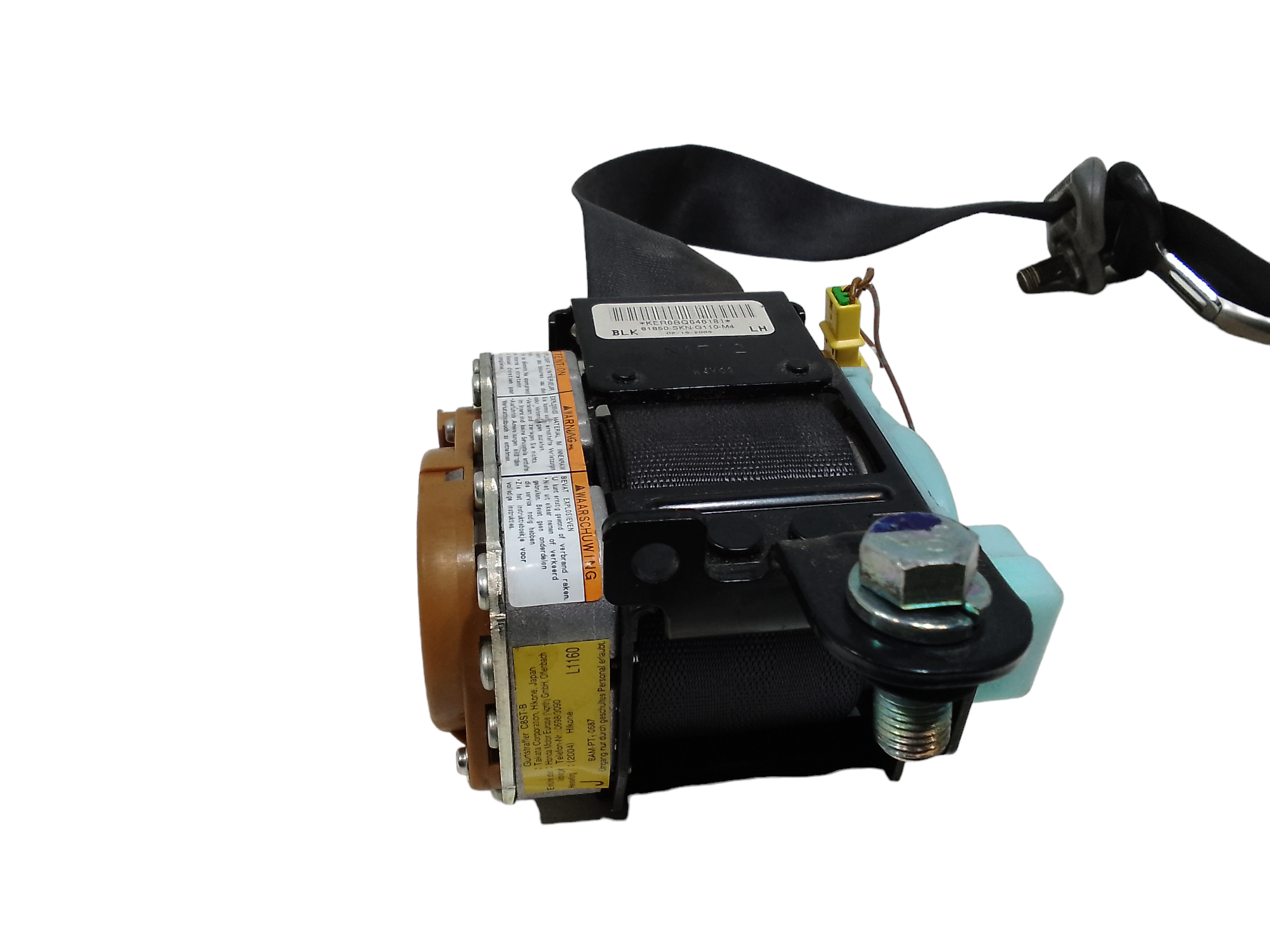 Cintura di Sicurezza anteriore Sinistra con pretensionatore per Honda Cr-v 3 Serie (2004 - 2006)