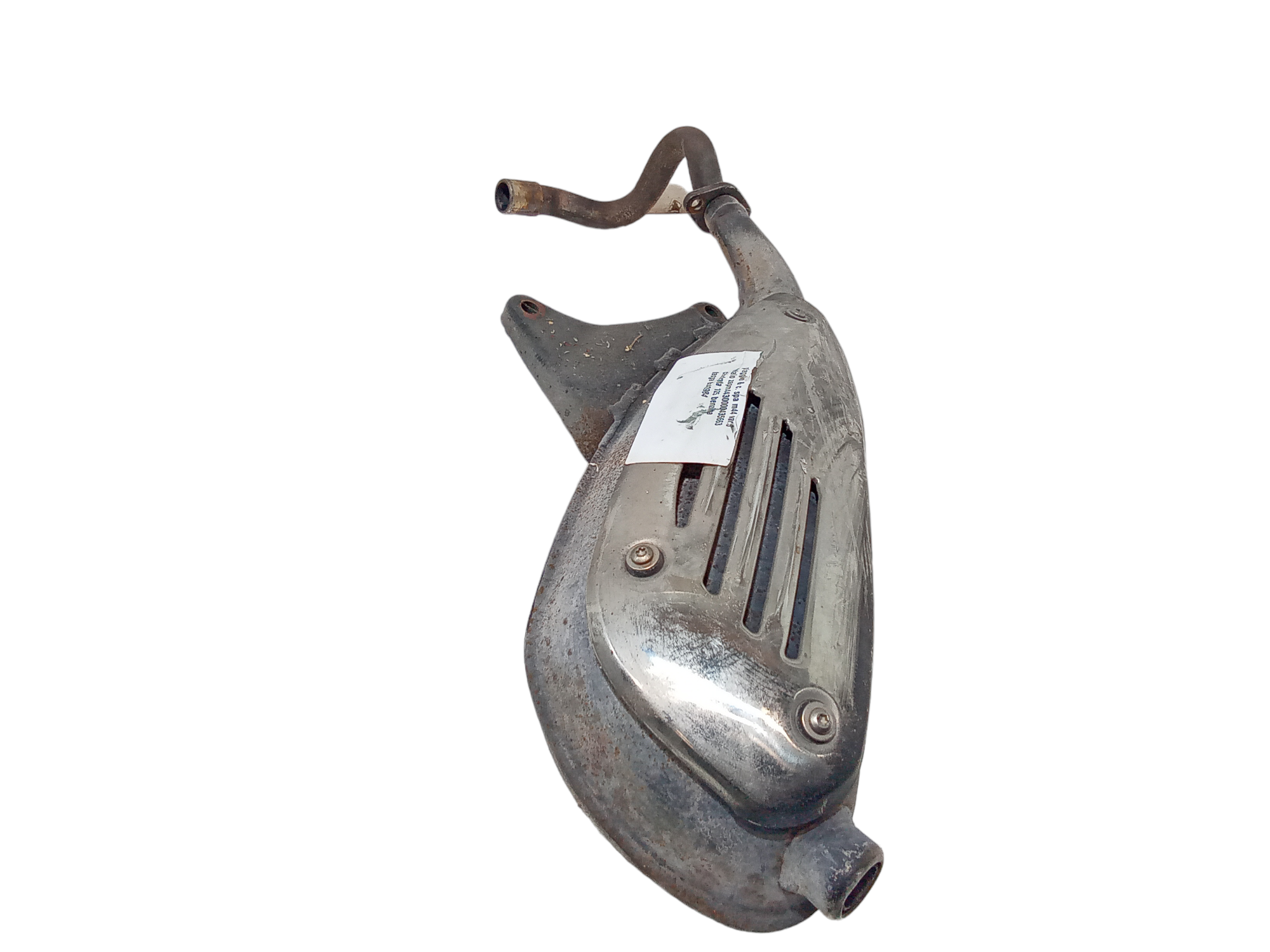 Marmitta completa di terminale scarico per Piaggio Vespa 125cc Lx (2005 - 2011)